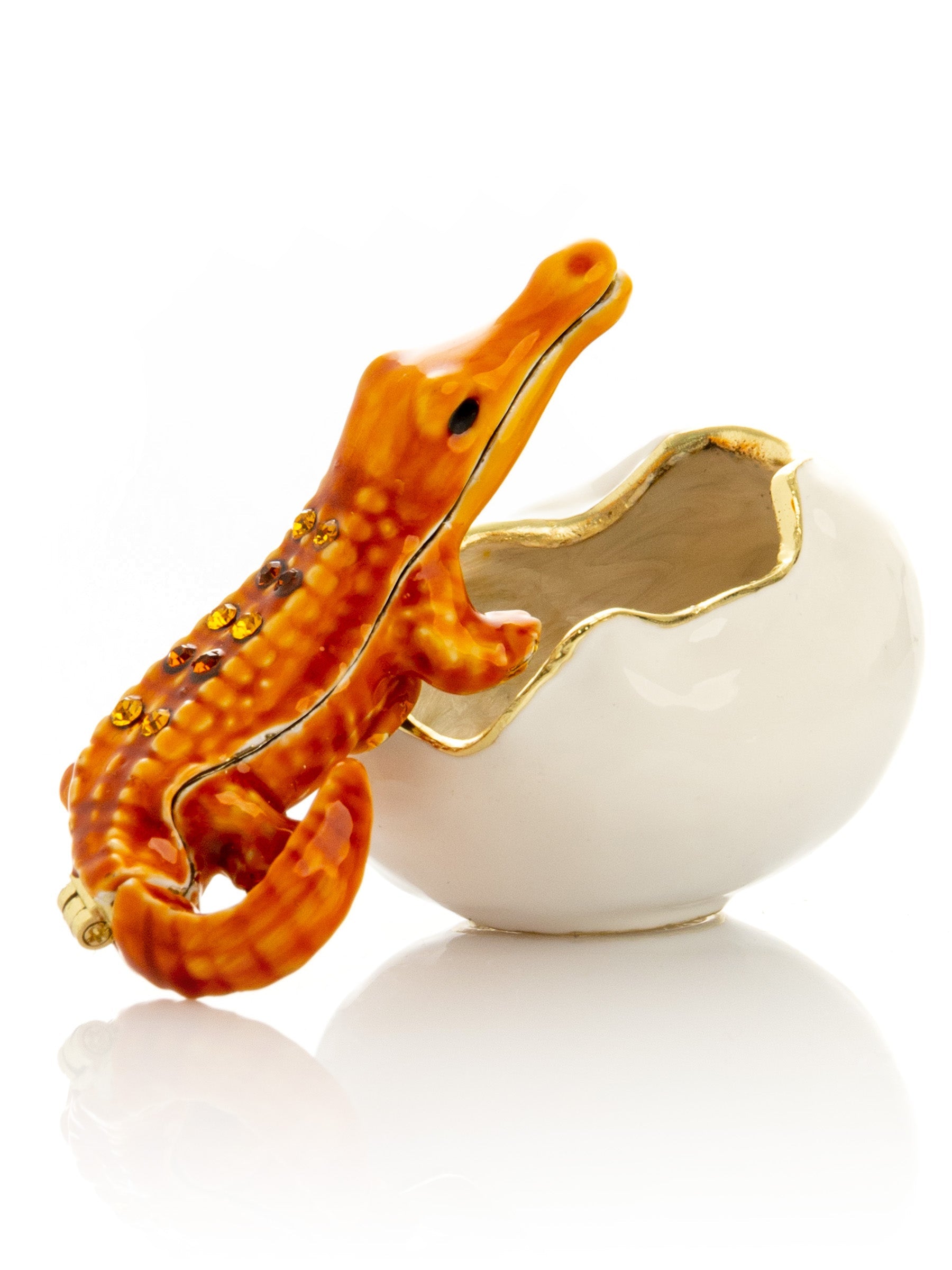 Keren Kopal Orange Crocodile hatching from egg