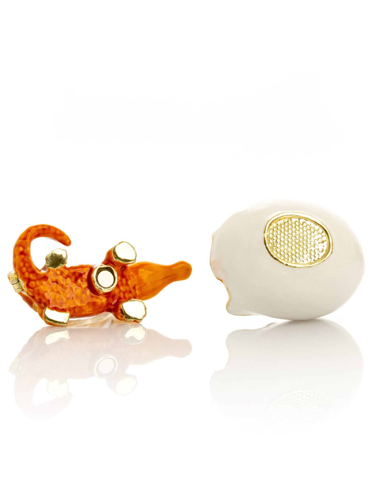 Keren Kopal Orange Crocodile hatching from egg