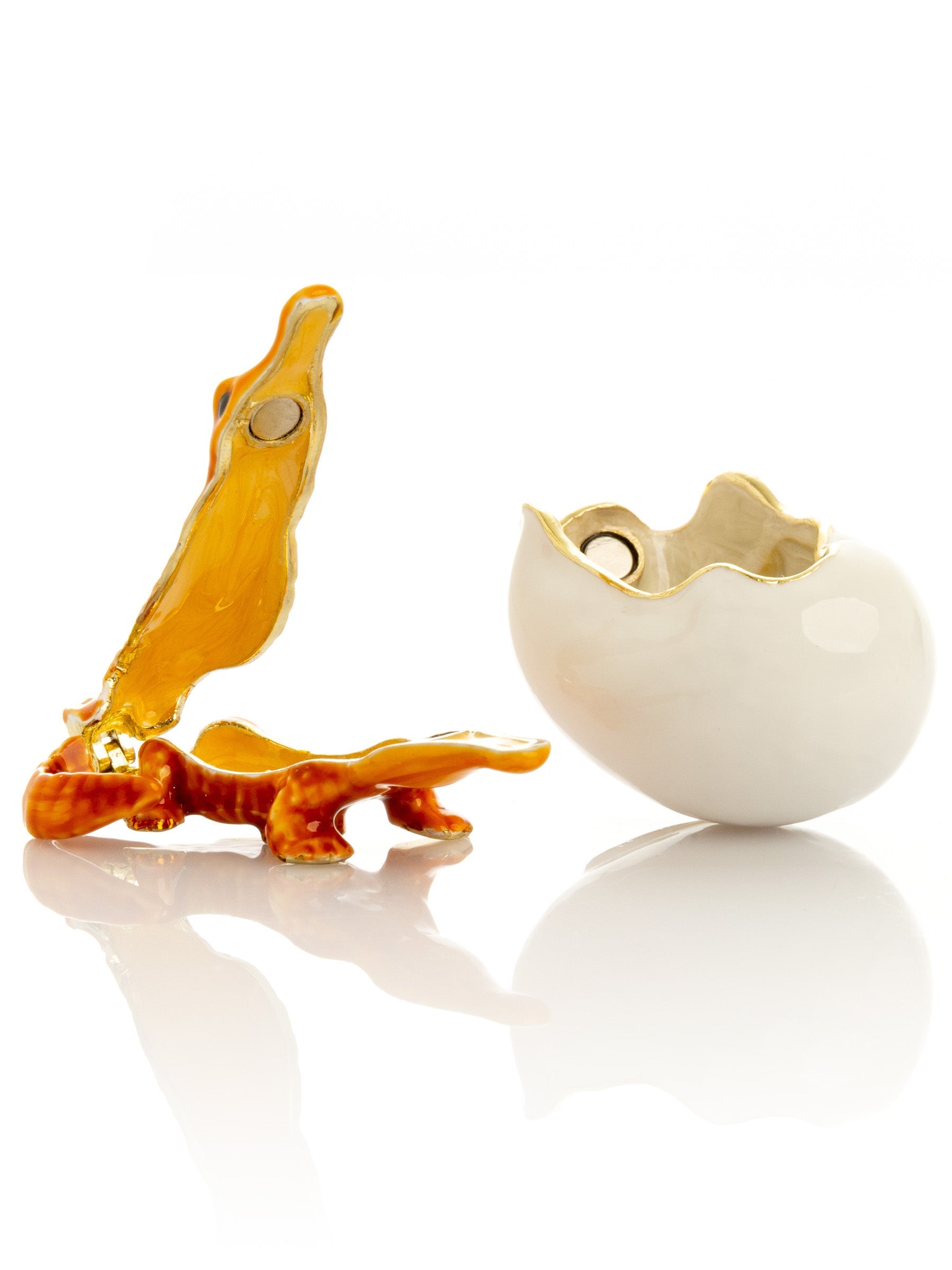 Keren Kopal Orange Crocodile hatching from egg