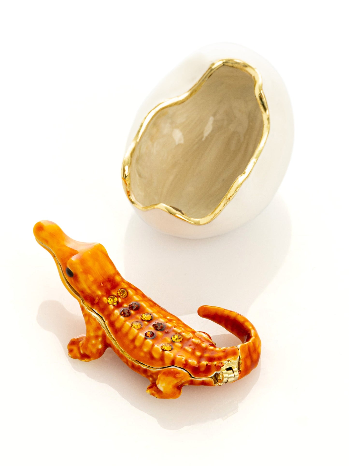Keren Kopal Orange Crocodile hatching from egg