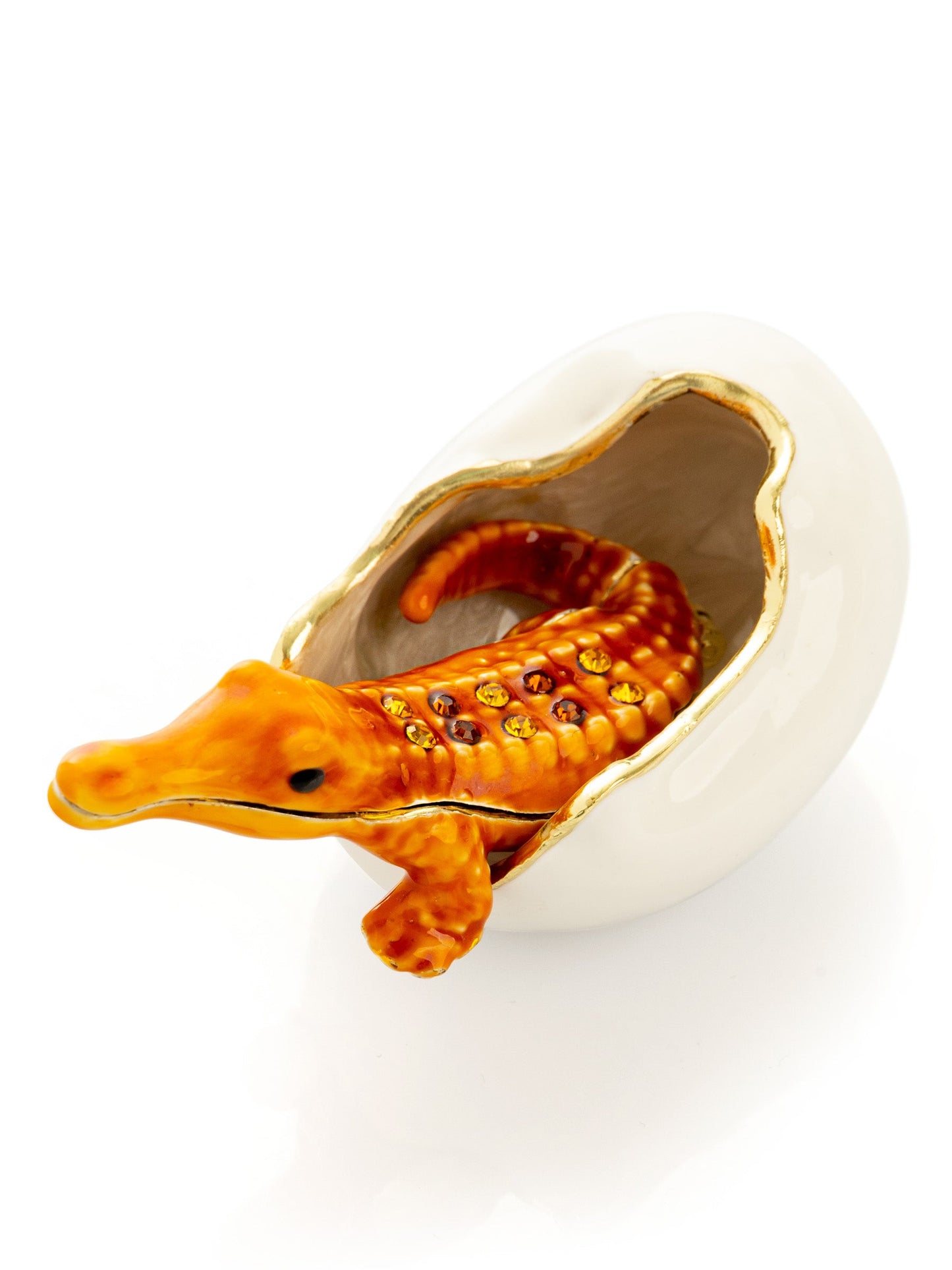 Keren Kopal Orange Crocodile hatching from egg