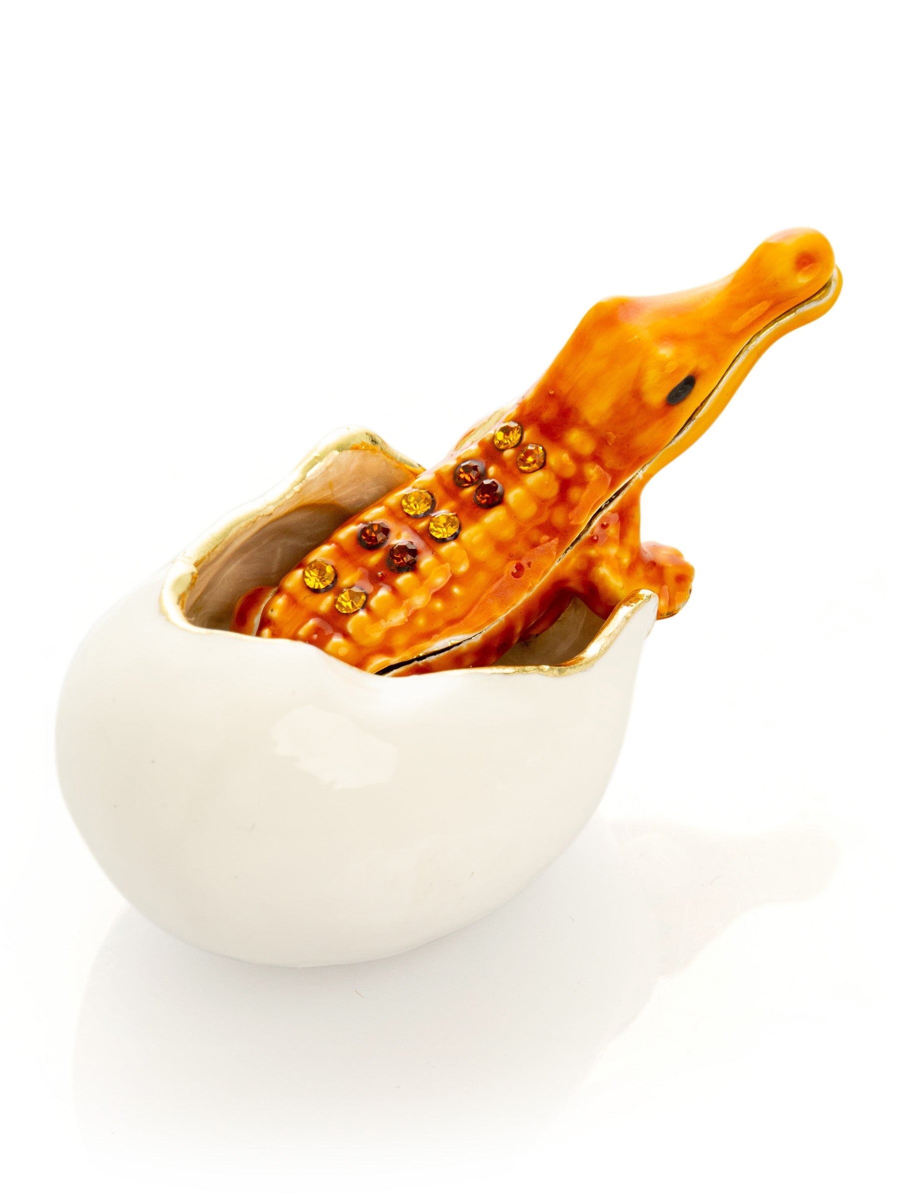 Keren Kopal Orange Crocodile hatching from egg