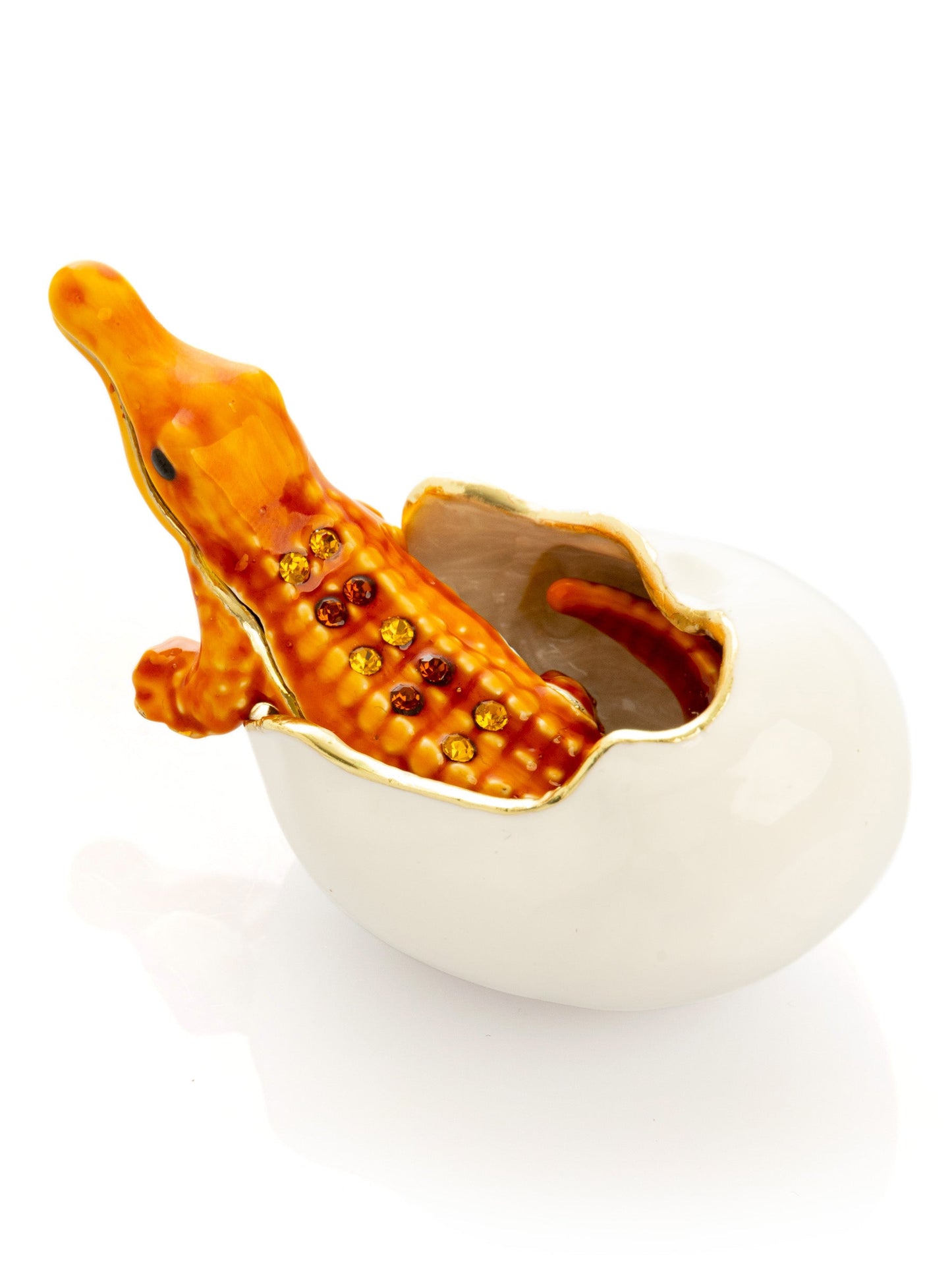 Keren Kopal Orange Crocodile hatching from egg