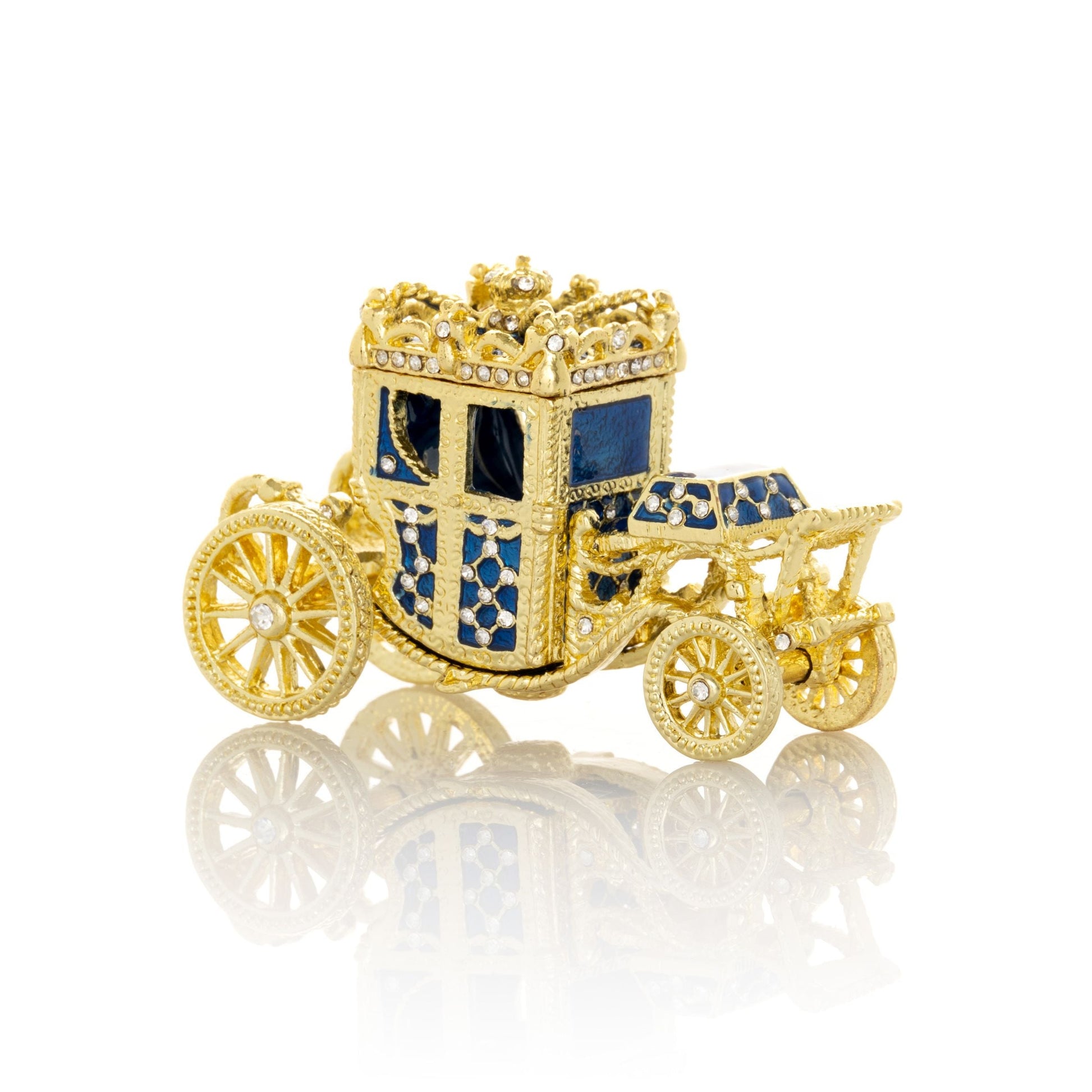 Gold & Blue Carriage - Exquisite Decor