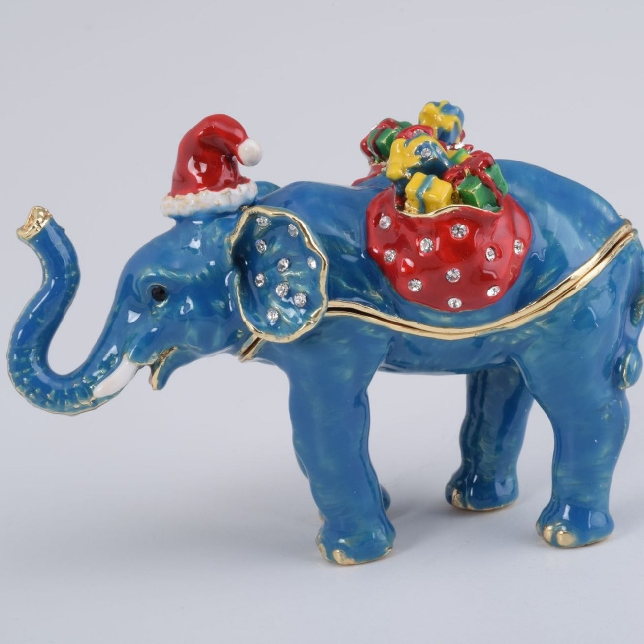 Christmas Elephant bearing gifts and presents - Exquisite Decor