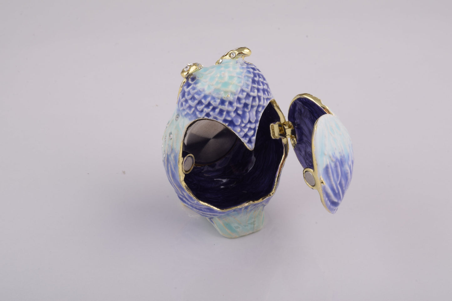 Keren Kopal Light Blue Owl with Clock