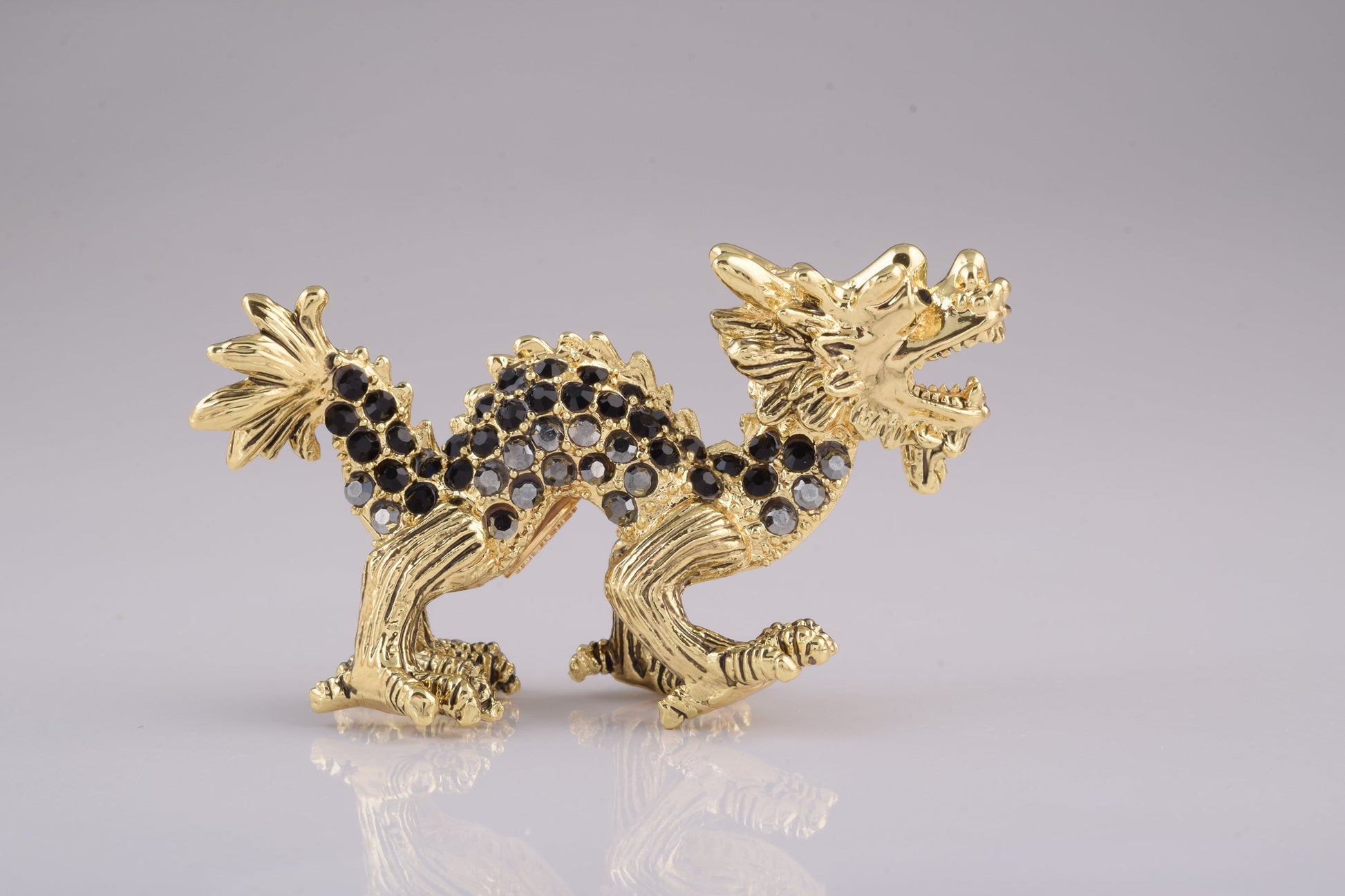 Keren Kopal Golden Dragon with Black Crystals