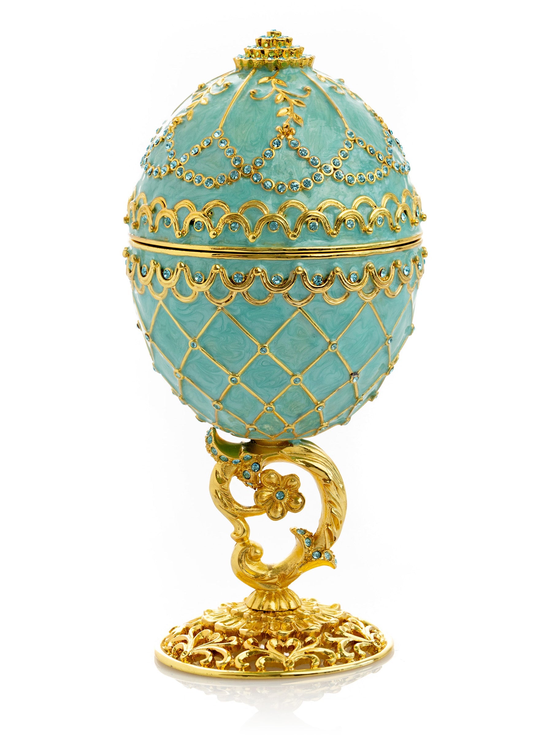 Keren Kopal Gold & Turquoise Egg with Royal Carriage