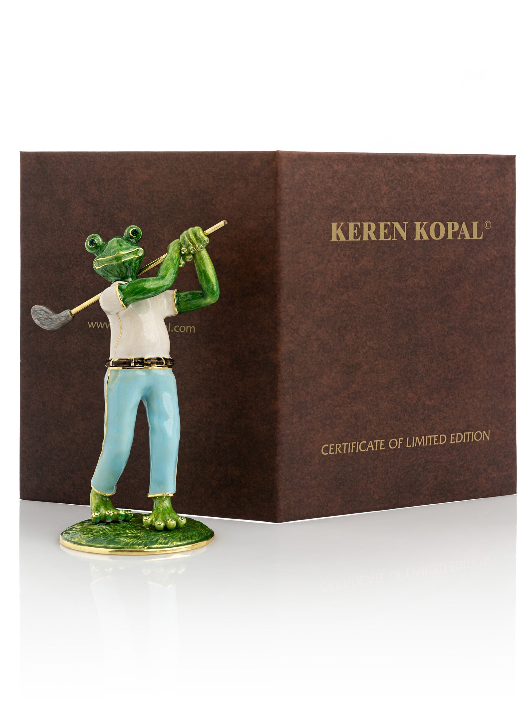 Keren Kopal Frog Playing Golf