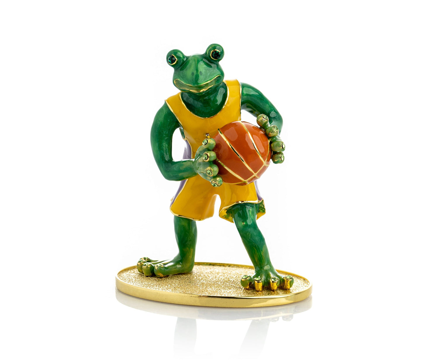 Frog Playing Basketball - Exquisite Decor