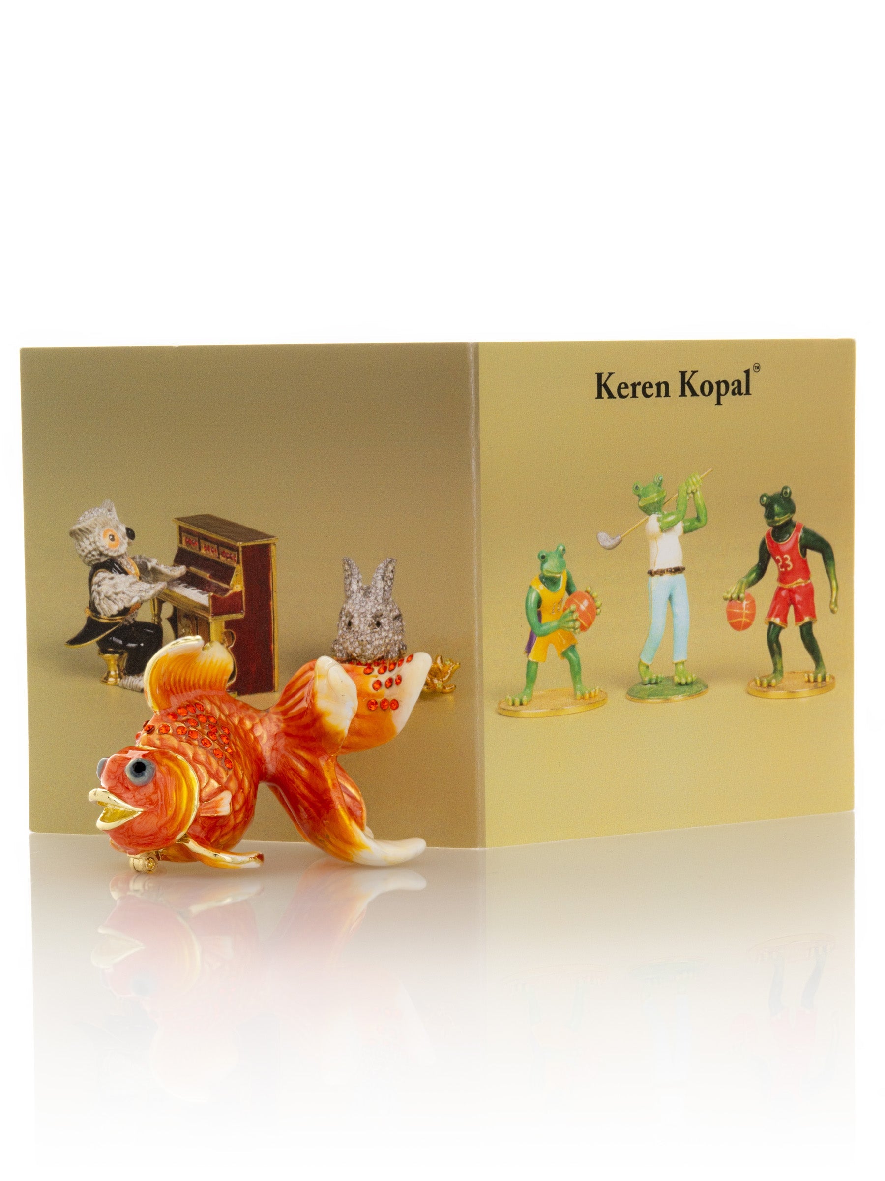 Keren Kopal Gold Fish Trinket