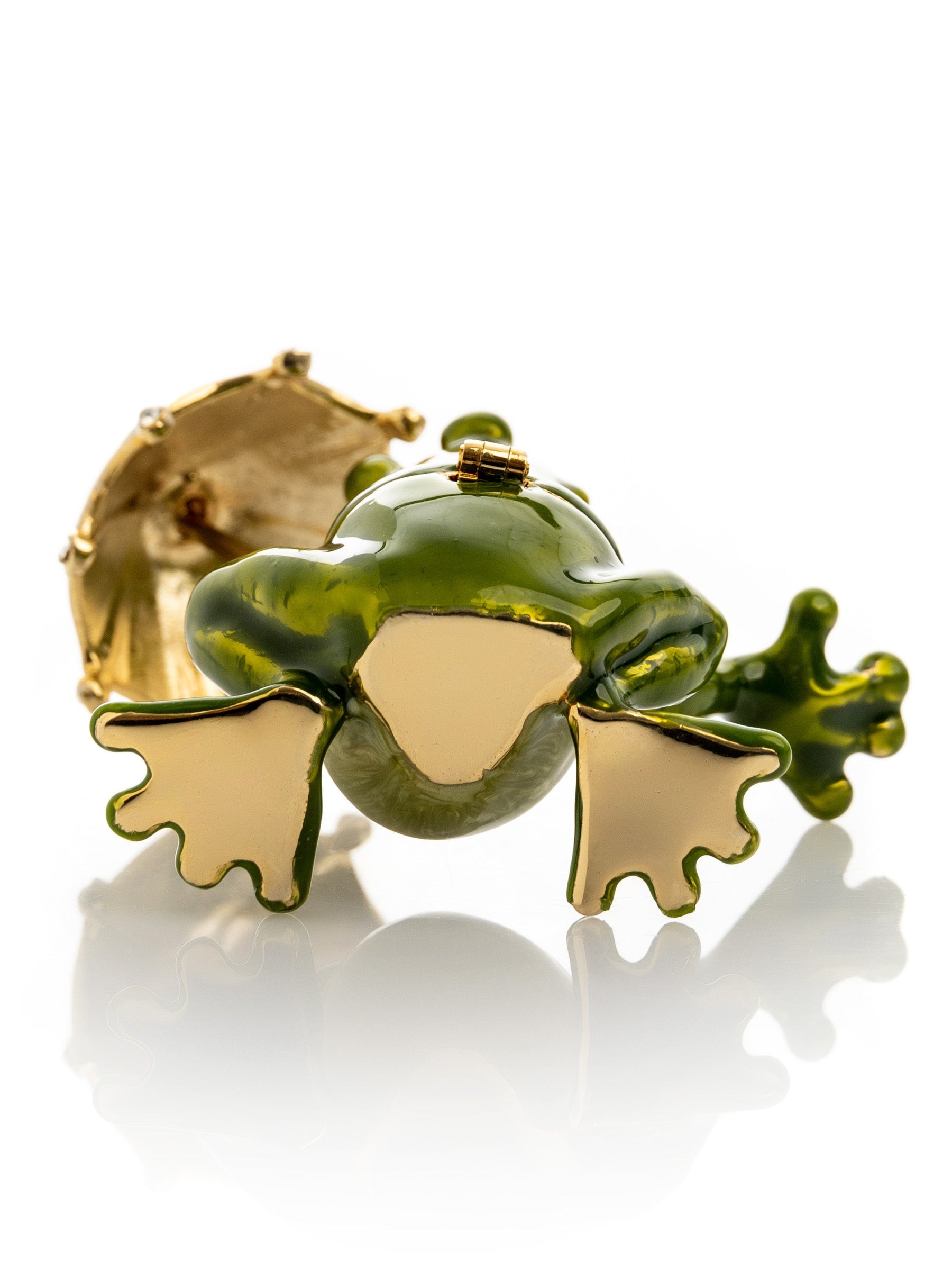 Keren Kopal Frog holding an Umbrella