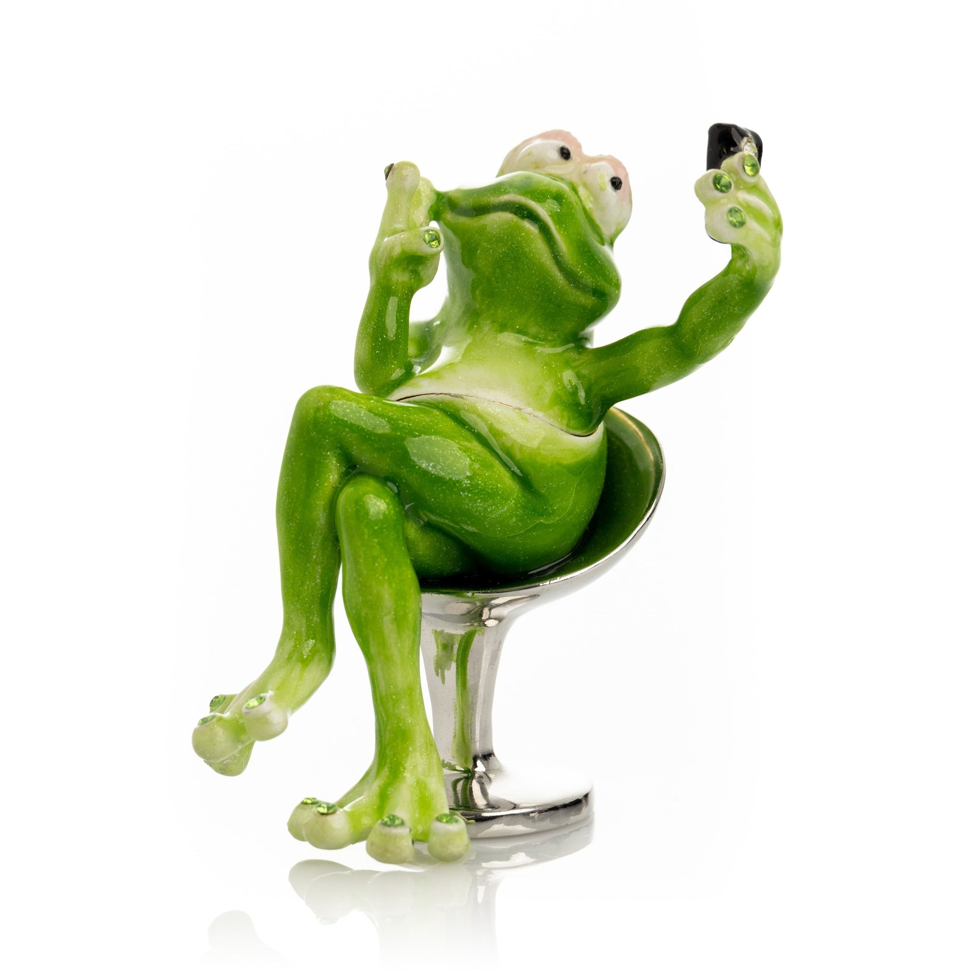 Frog Taking a Selfie Trinket Box - Exquisite Decor