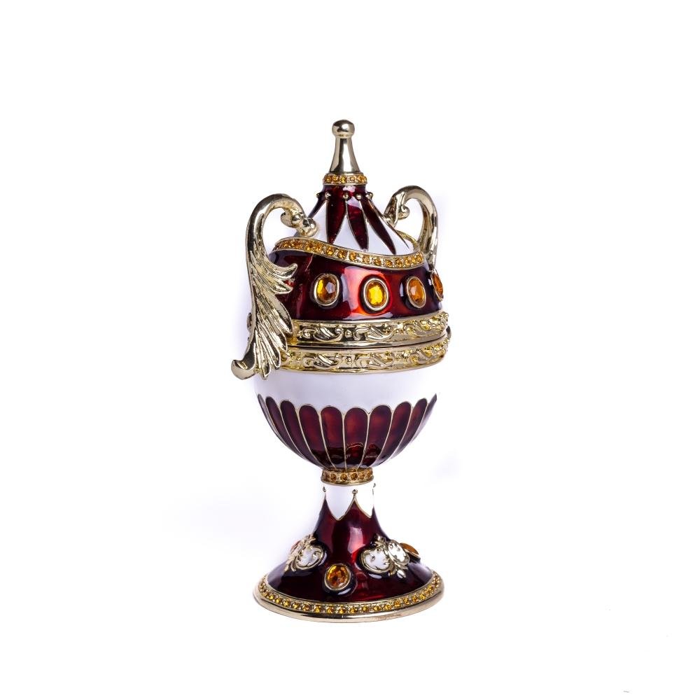 Keren Kopal Brown Music Playing Faberge Egg with Wings