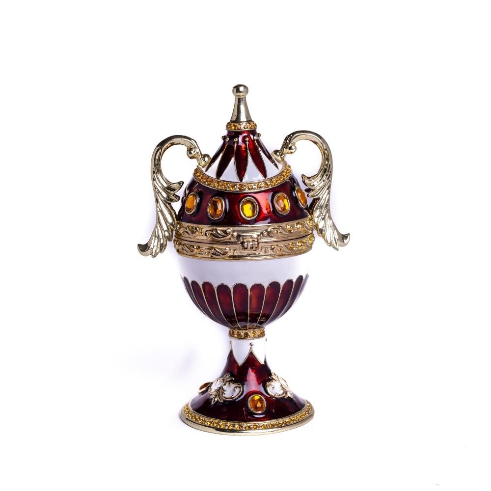 Keren Kopal Brown Music Playing Faberge Egg with Wings