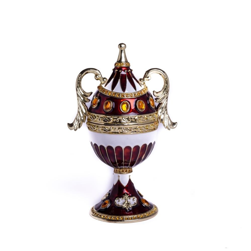 Keren Kopal Brown Music Playing Faberge Egg with Wings