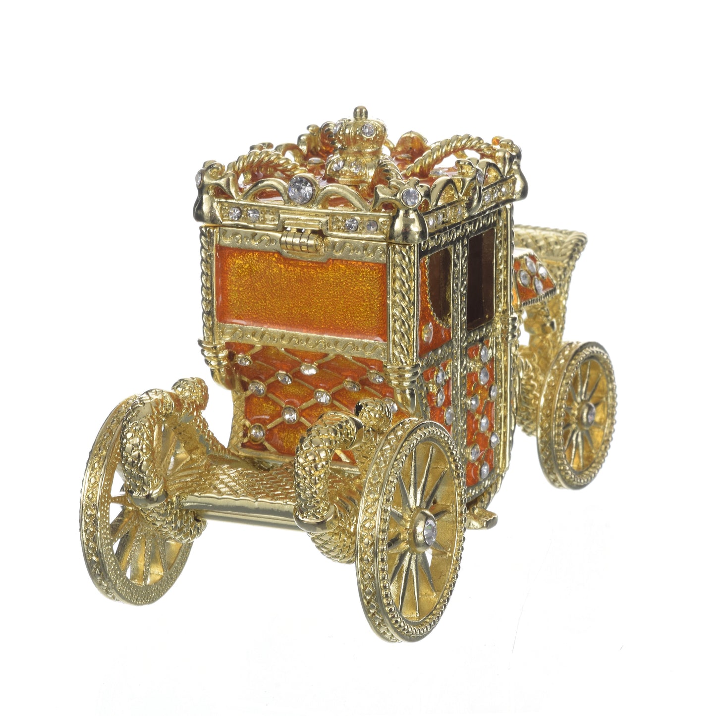 Keren Kopal Golden Carriage Trinket Box
