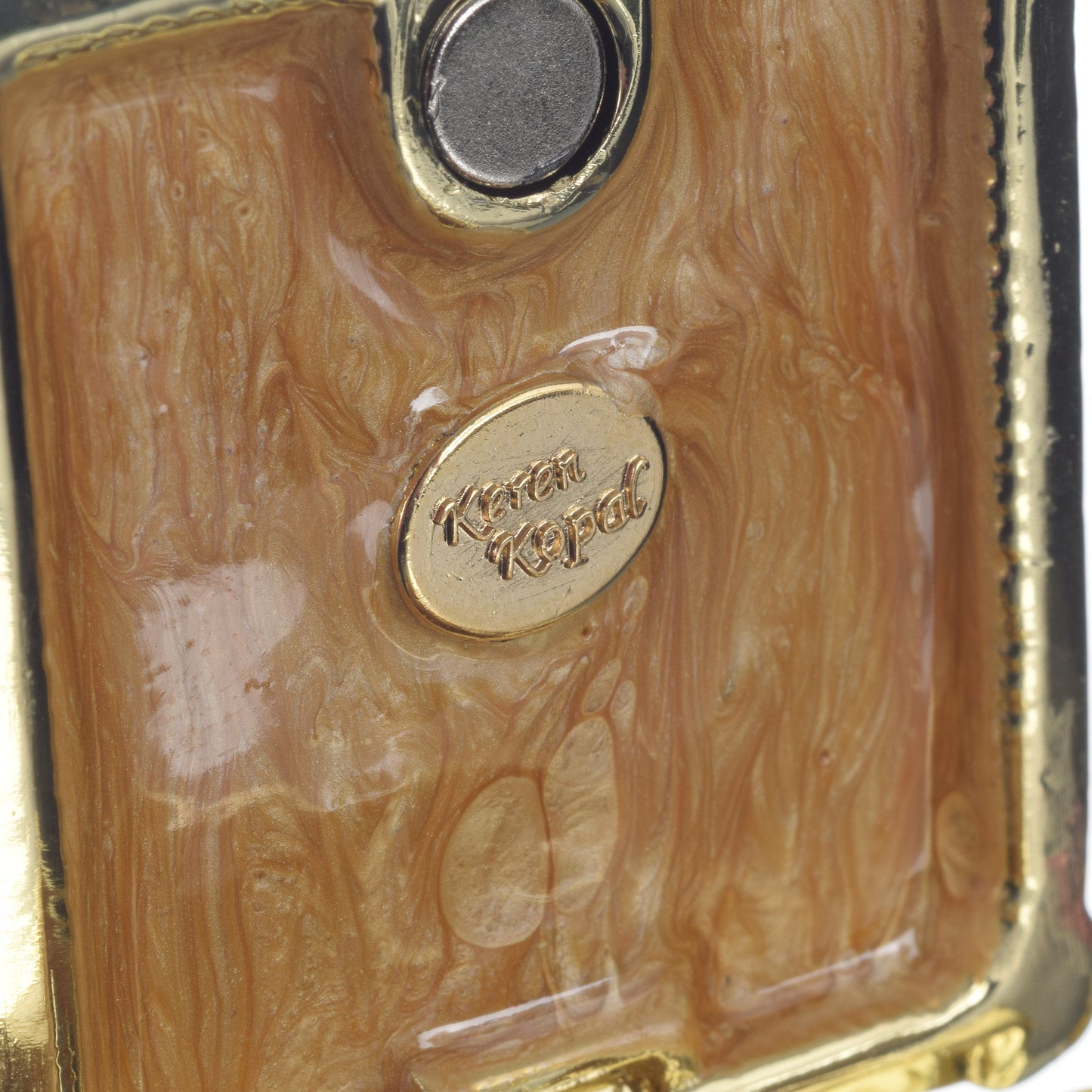 Keren Kopal Golden Carriage Trinket Box