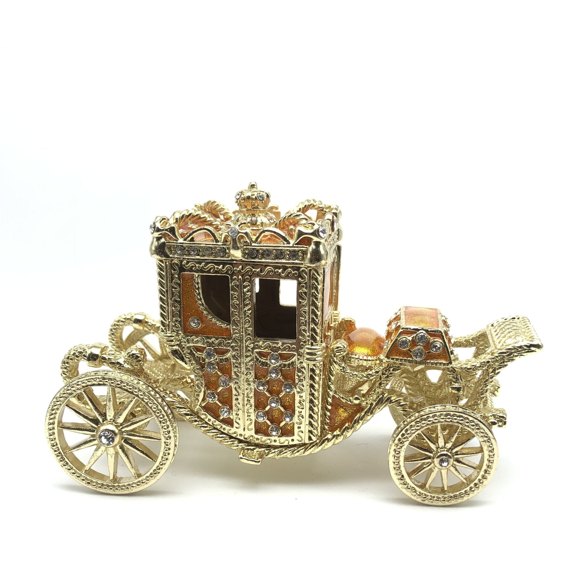 Keren Kopal Golden Carriage Trinket Box