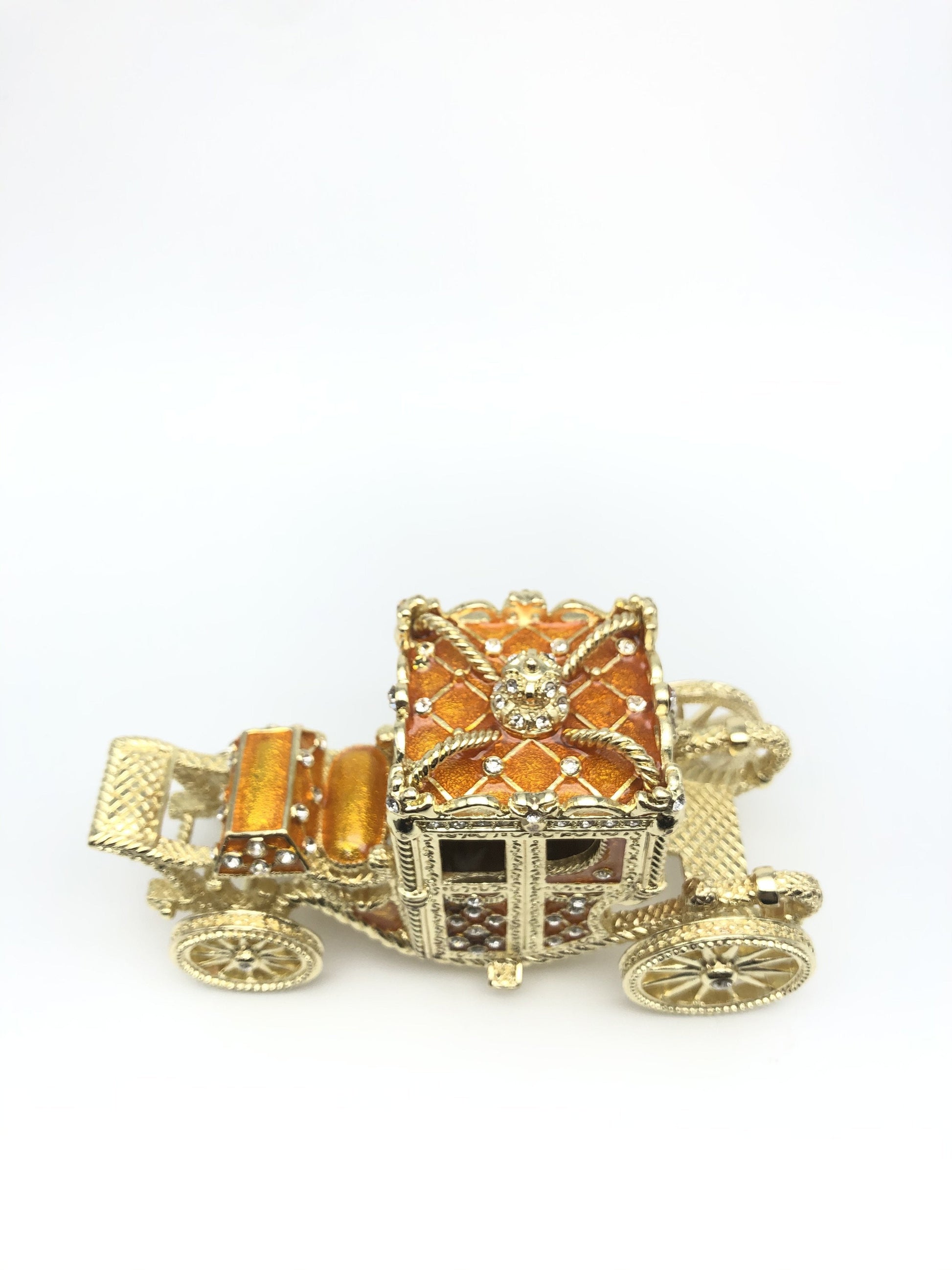 Keren Kopal Golden Carriage Trinket Box
