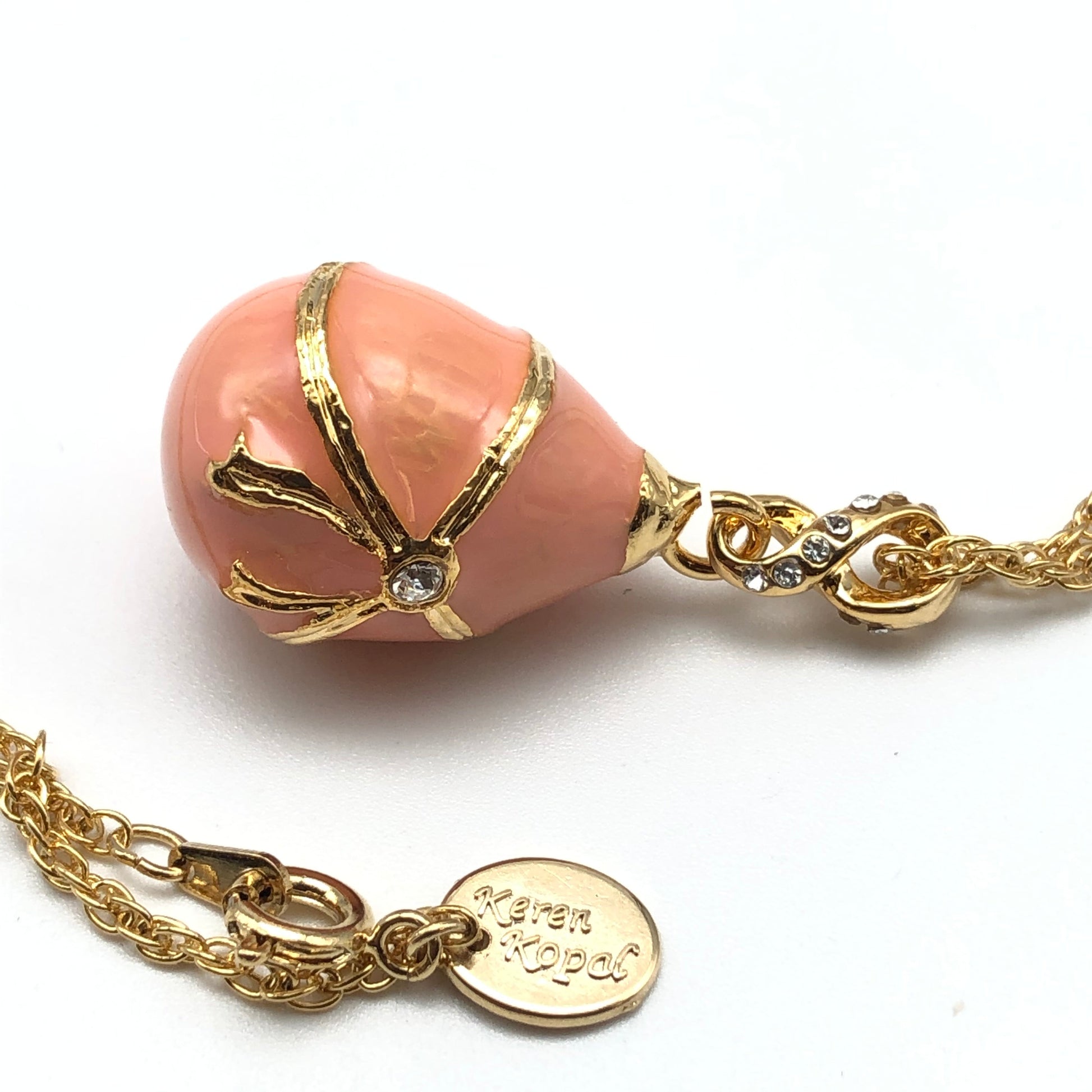 Pink Egg Pendant Necklace - Exquisite Decor