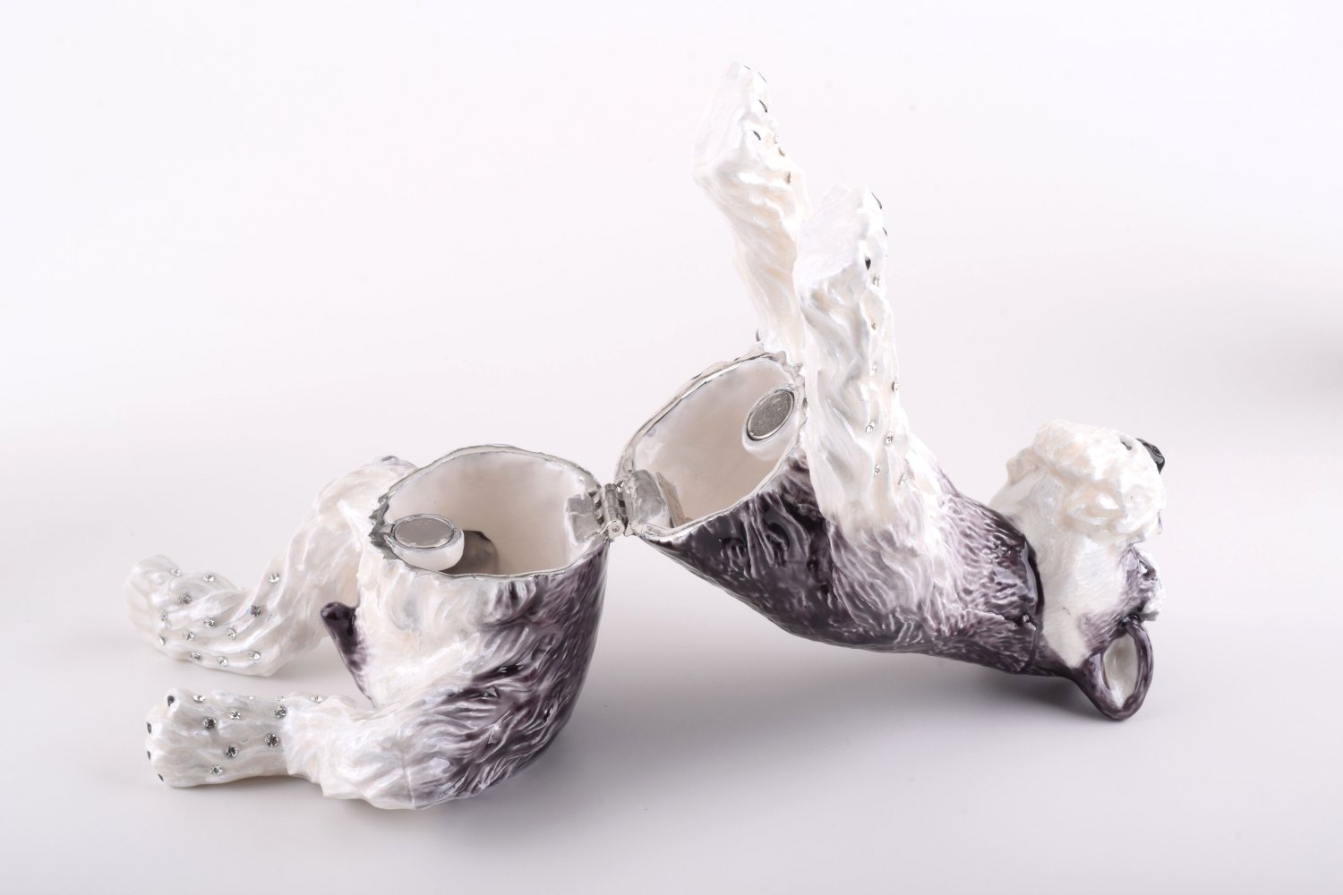 Keren Kopal Large white & Black Dog Limited Edition 1 of 250