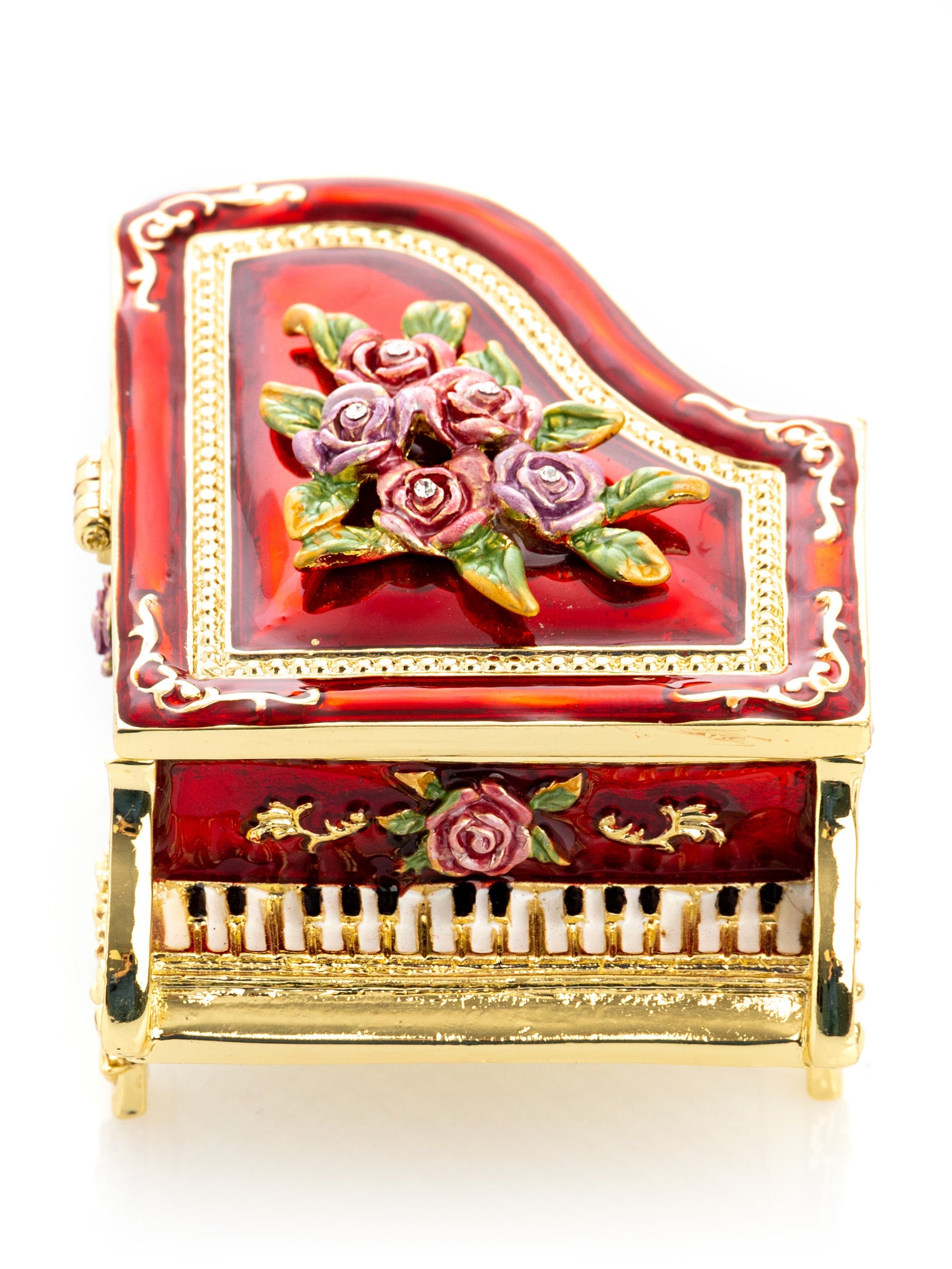 Keren Kopal Red Piano with Flowers