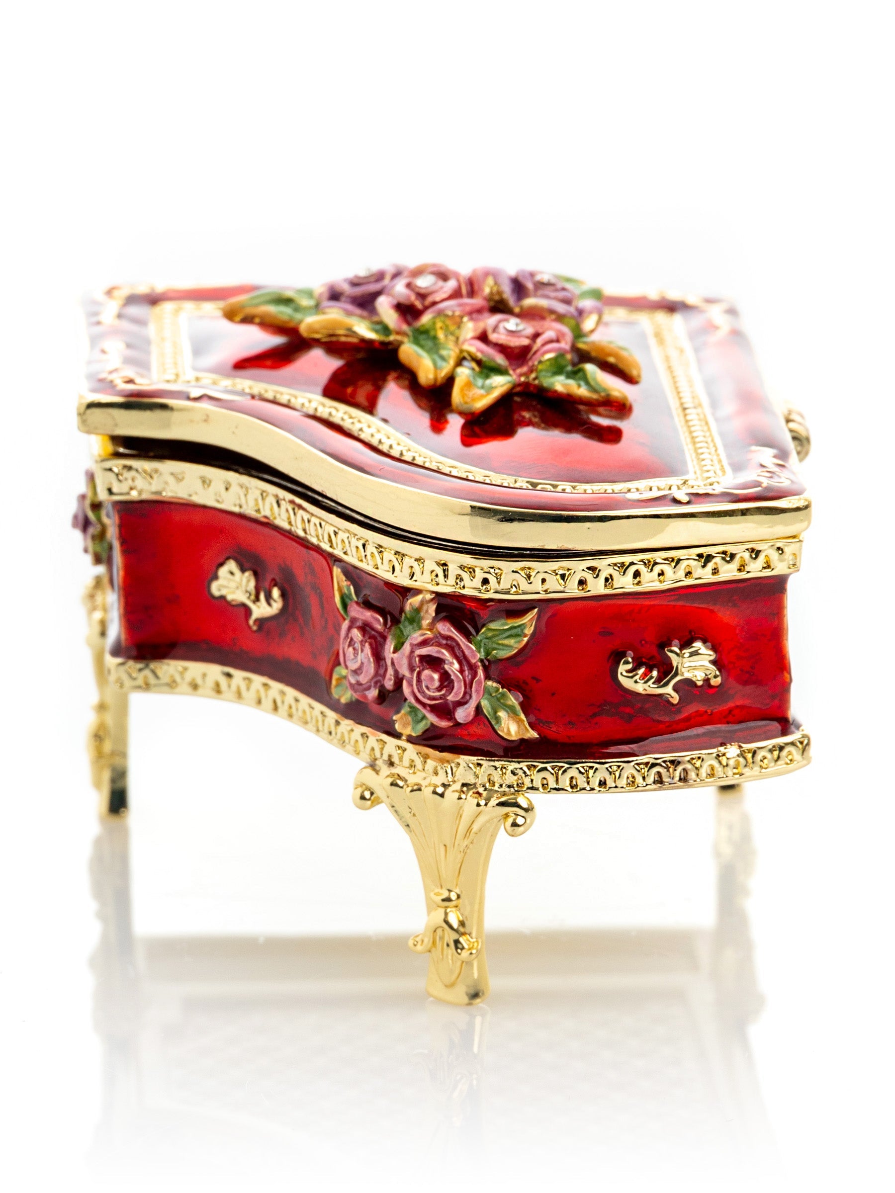 Keren Kopal Red Piano with Flowers