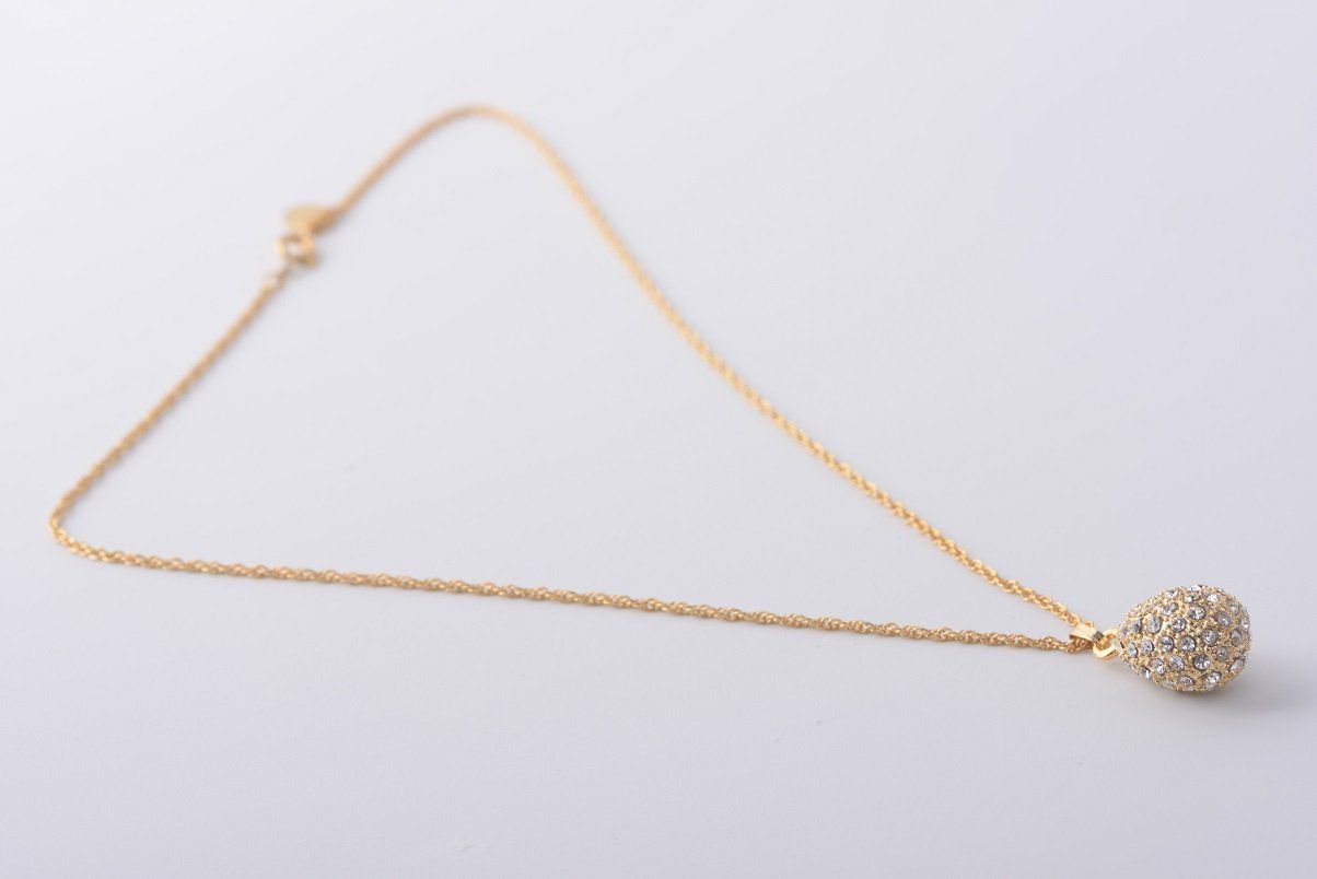 Keren Kopal Gold Plated Egg Pendant