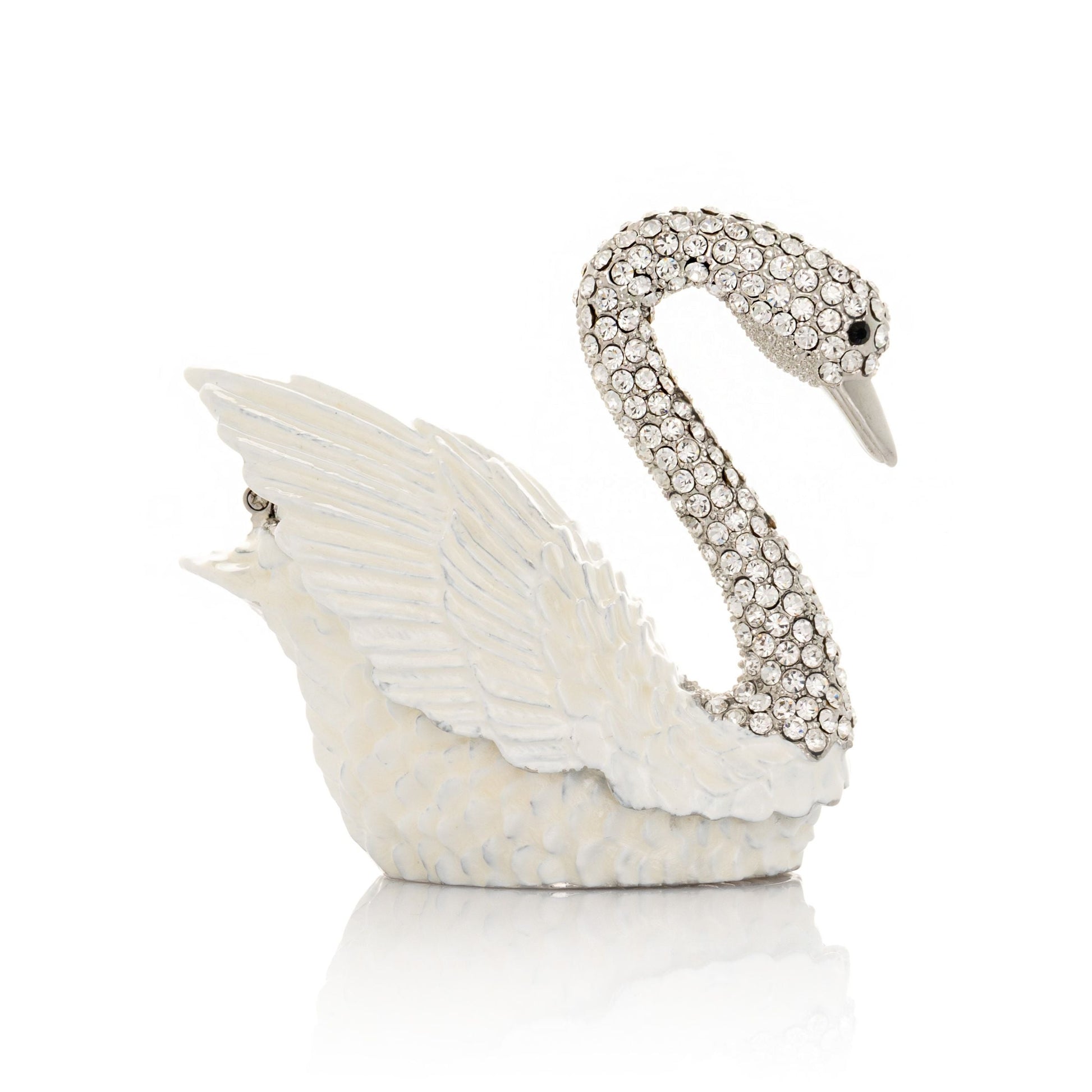 White Swan with crystal neck - Exquisite Decor