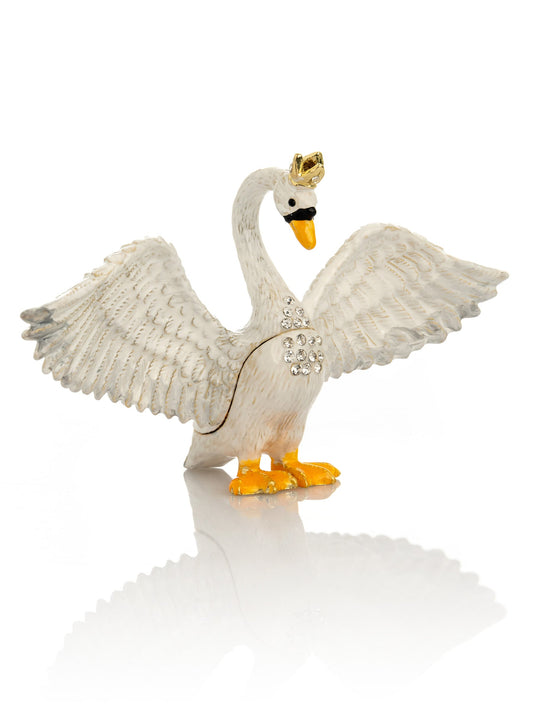 White Swan Trinket Box - Exquisite Decor