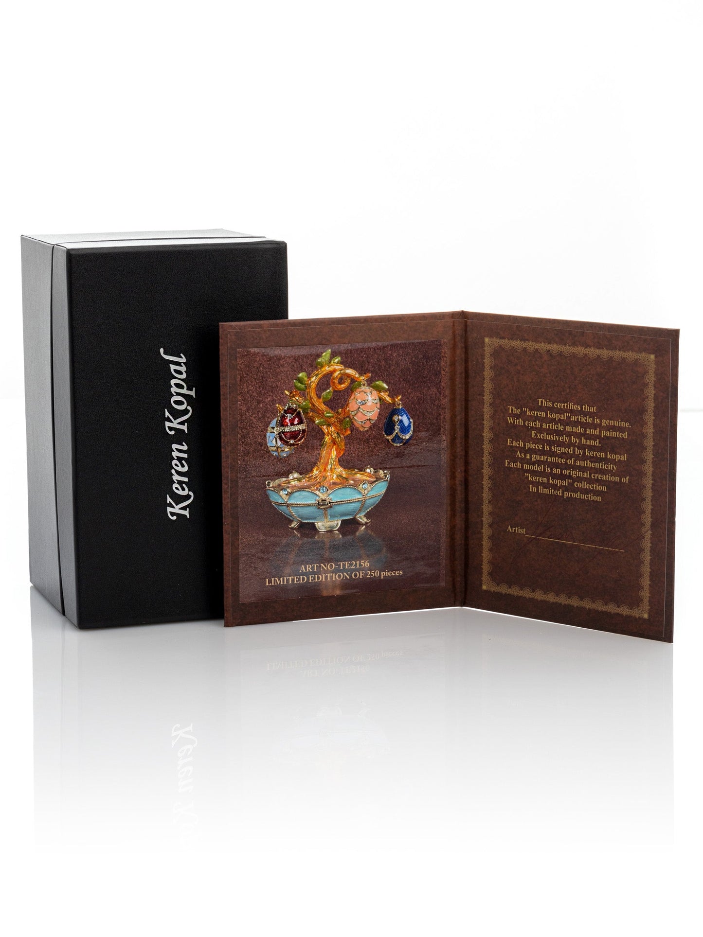 Keren Kopal Faberge Egg Pendant Necklaces Tree