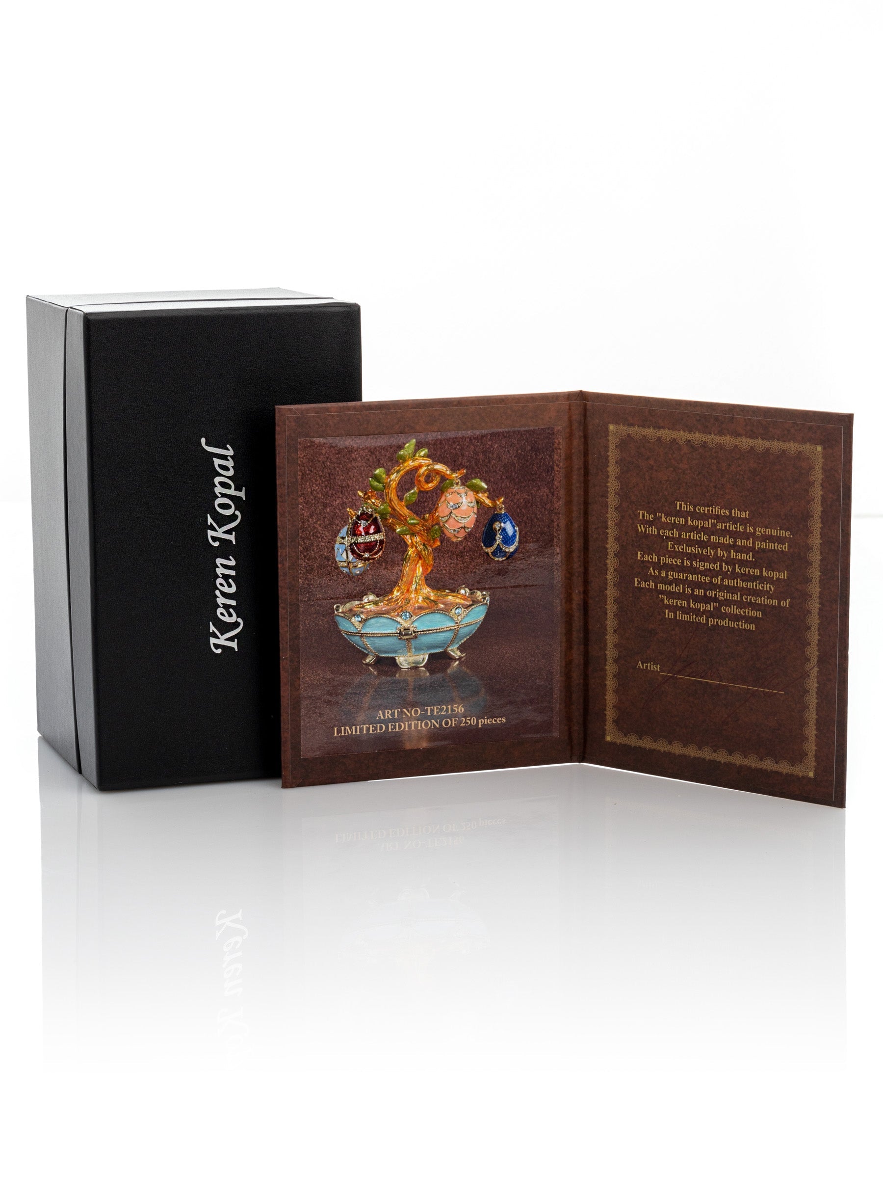 Keren Kopal Faberge Egg Pendant Necklaces Tree