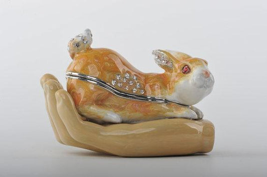 Keren Kopal Zodiac Rabbit Laying on Hand