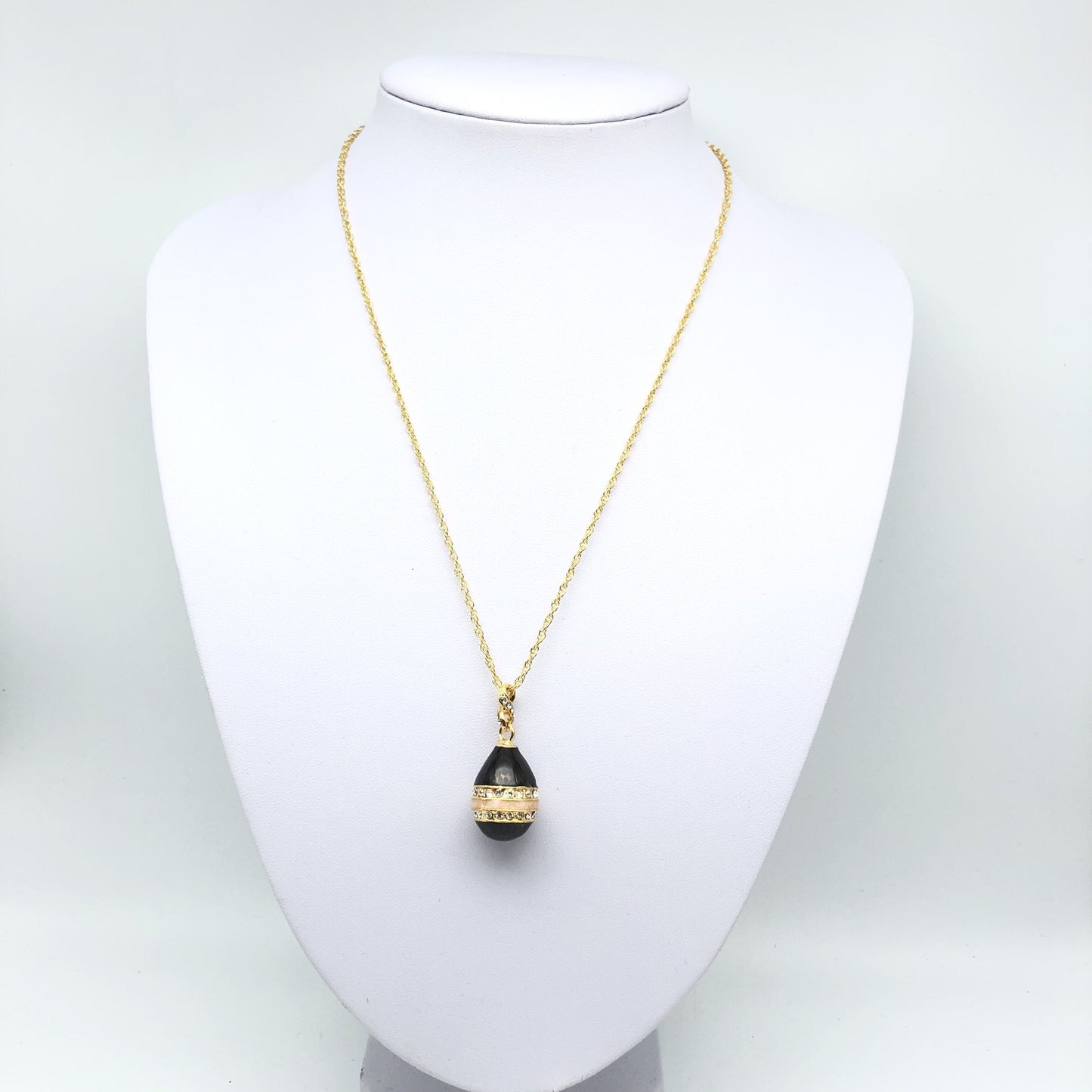 Keren Kopal Black Egg Pendant Necklace