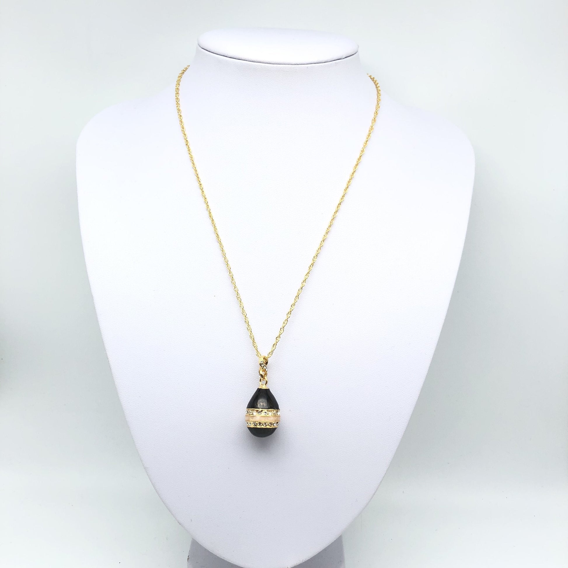 Keren Kopal Black Egg Pendant Necklace
