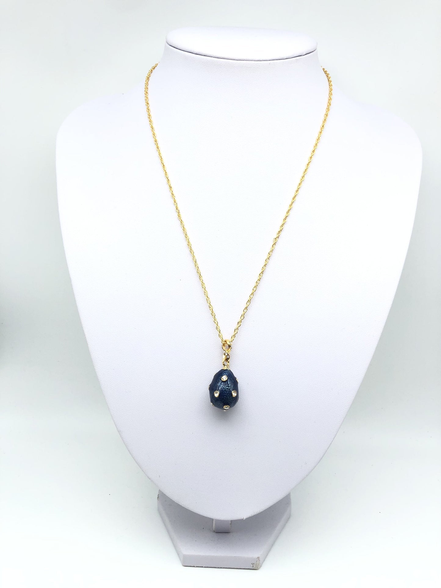 Keren Kopal Blue Egg Pendant Gold Necklace