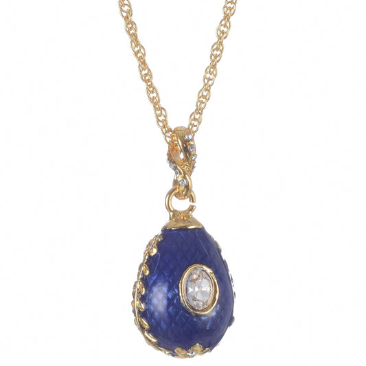 Keren Kopal Blue Egg Pendant Gold Necklace