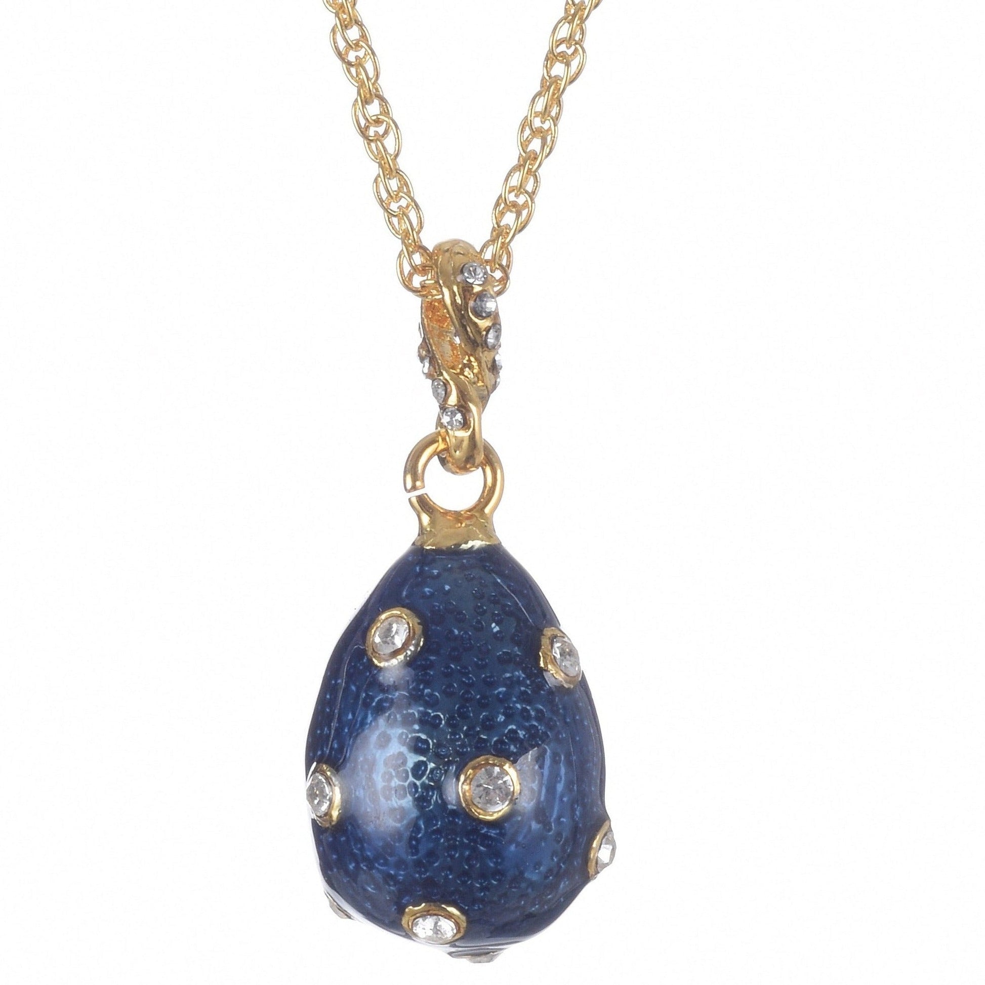 Keren Kopal Blue Egg Pendant Gold Necklace