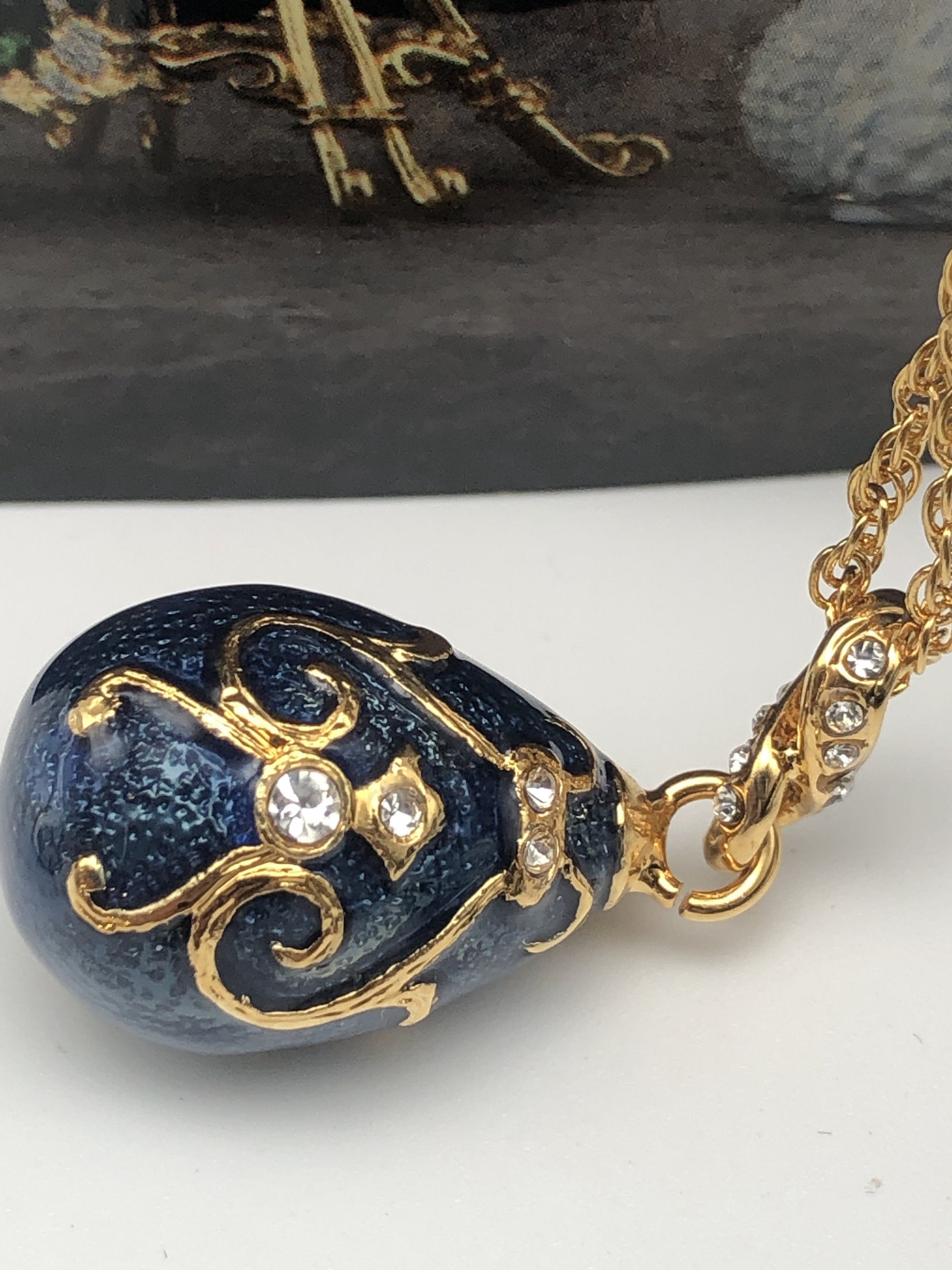 Keren Kopal Blue Egg Pendant Necklace