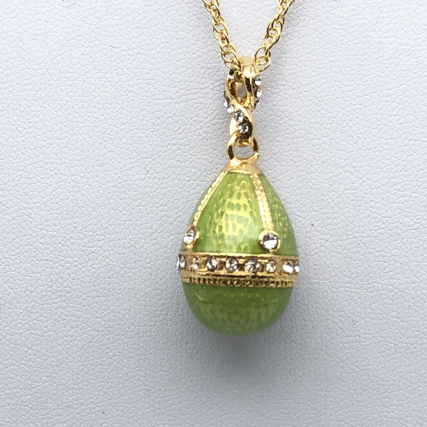 Keren Kopal Green Egg Pendant Gold Necklace