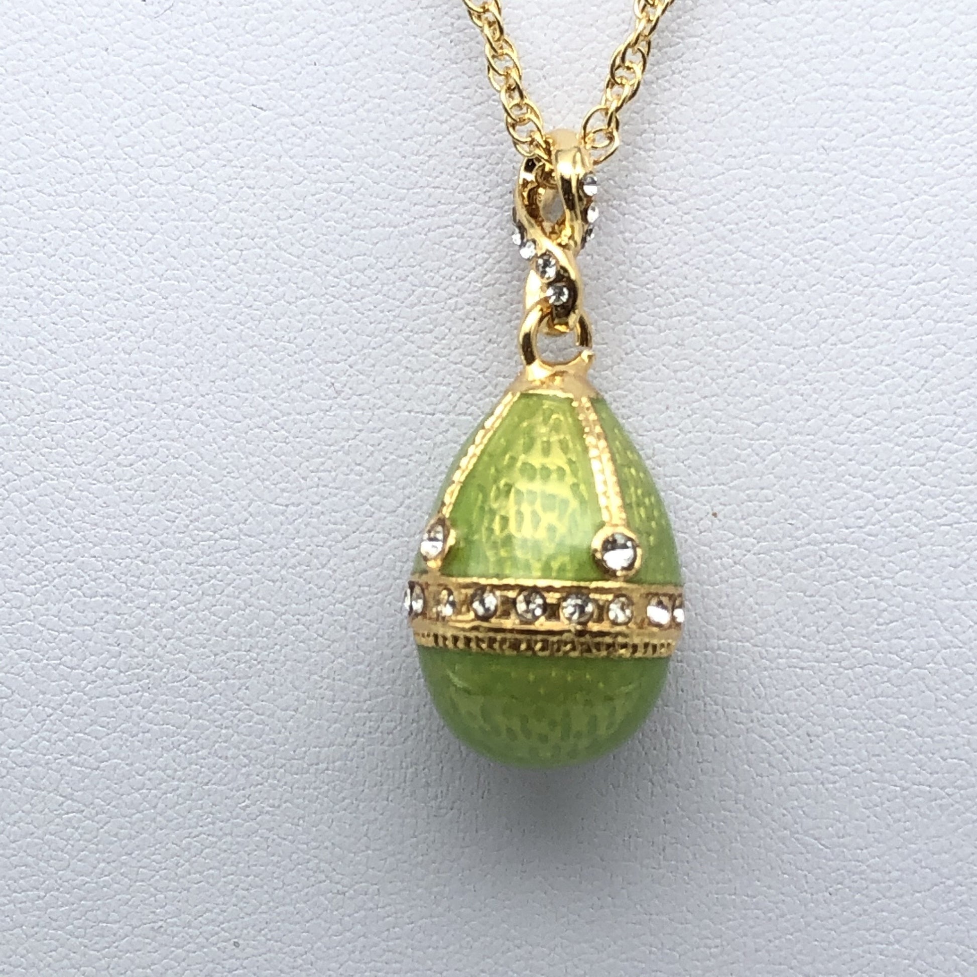 Keren Kopal Green Egg Pendant Gold Necklace