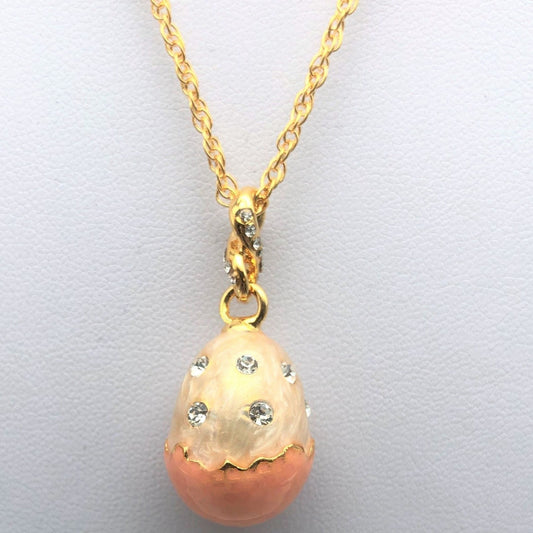 Pink Egg Pendant Necklace - Exquisite Decor