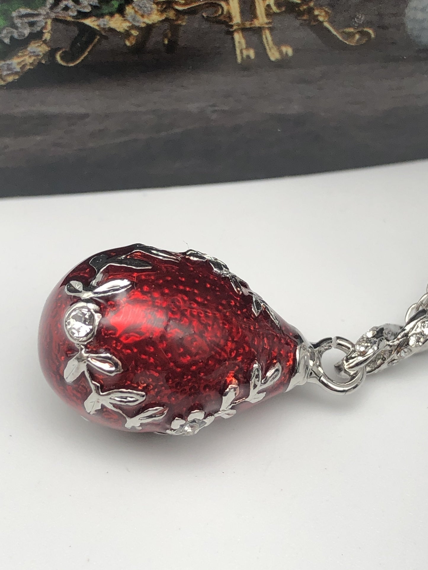 Keren Kopal Red Egg Pendant Necklace