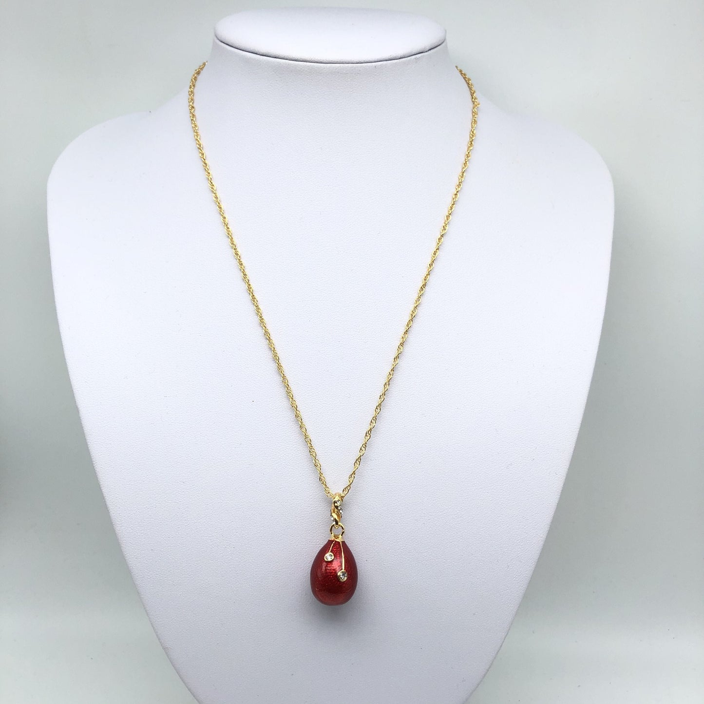 Keren Kopal Red Egg Pendant Necklace