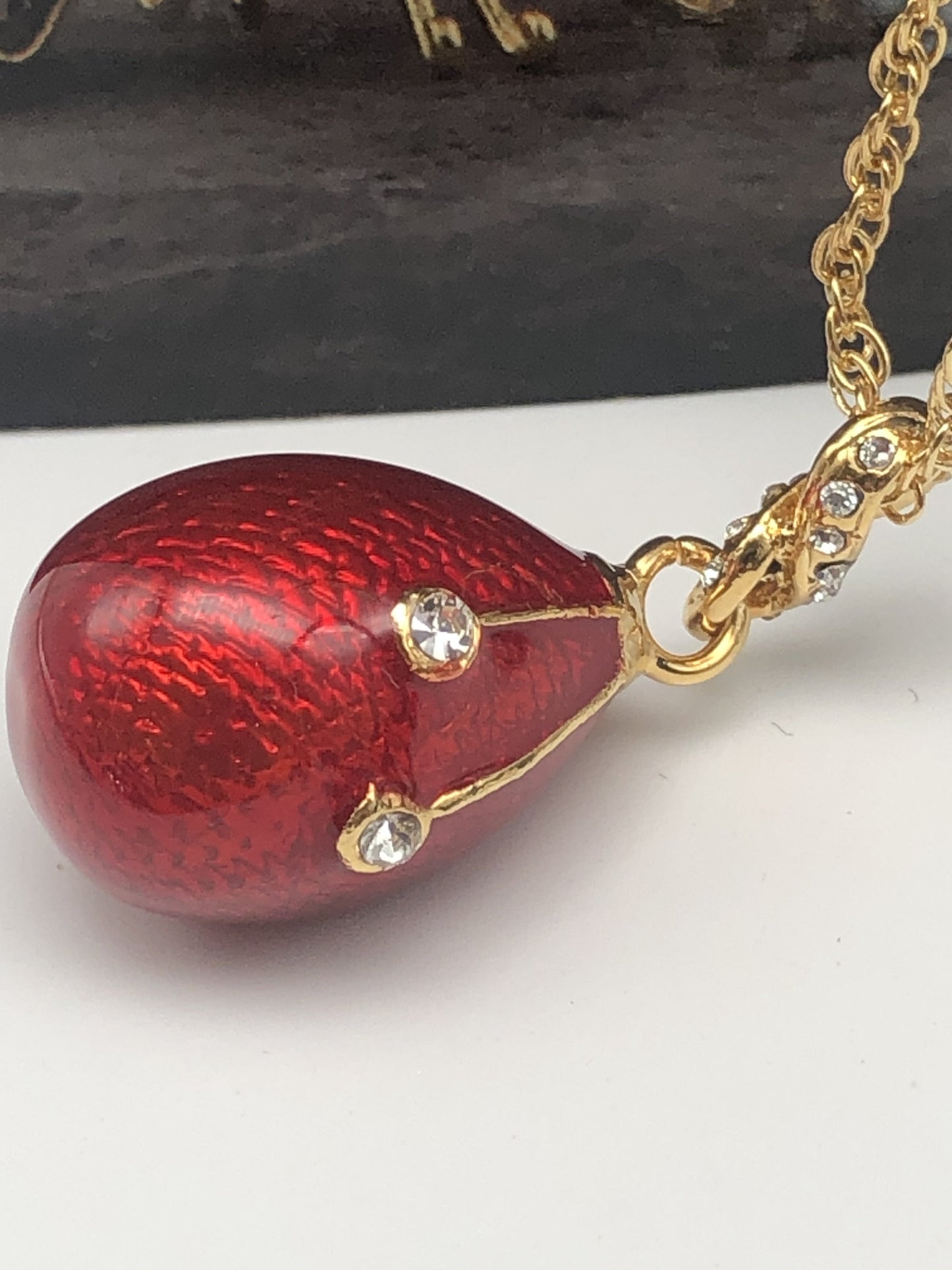 Keren Kopal Red Egg Pendant Necklace