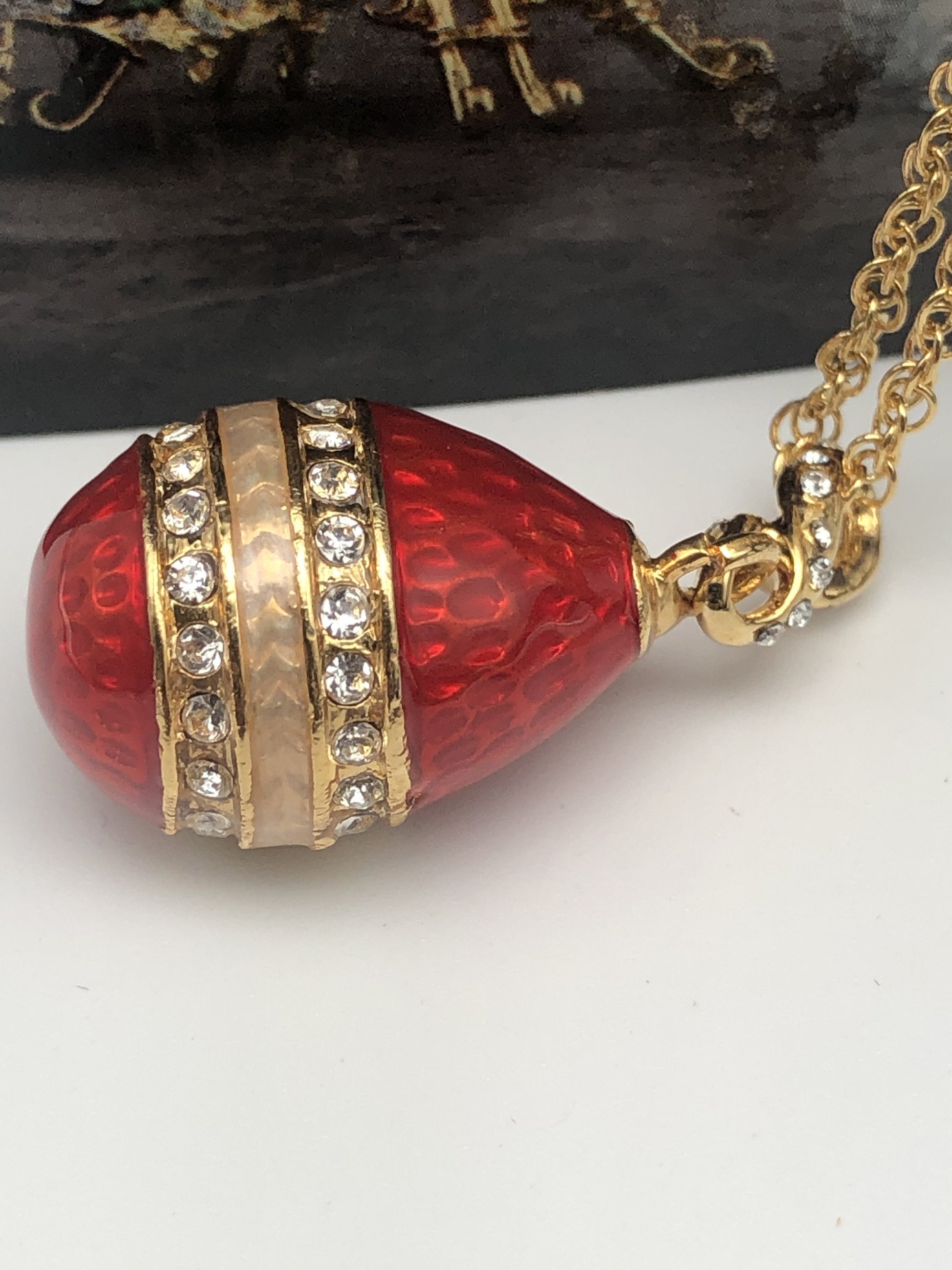 Keren Kopal Red Egg Pendant Necklace
