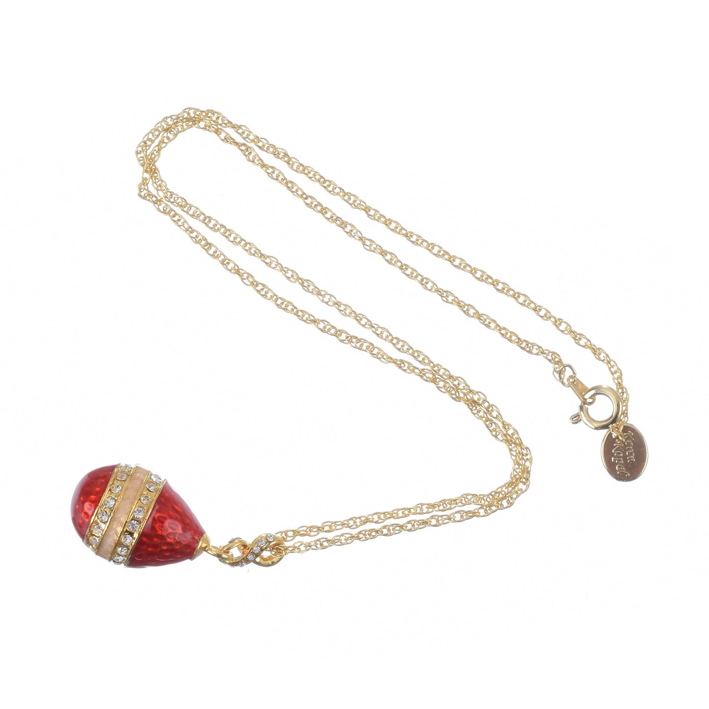 Keren Kopal Red Egg Pendant Necklace