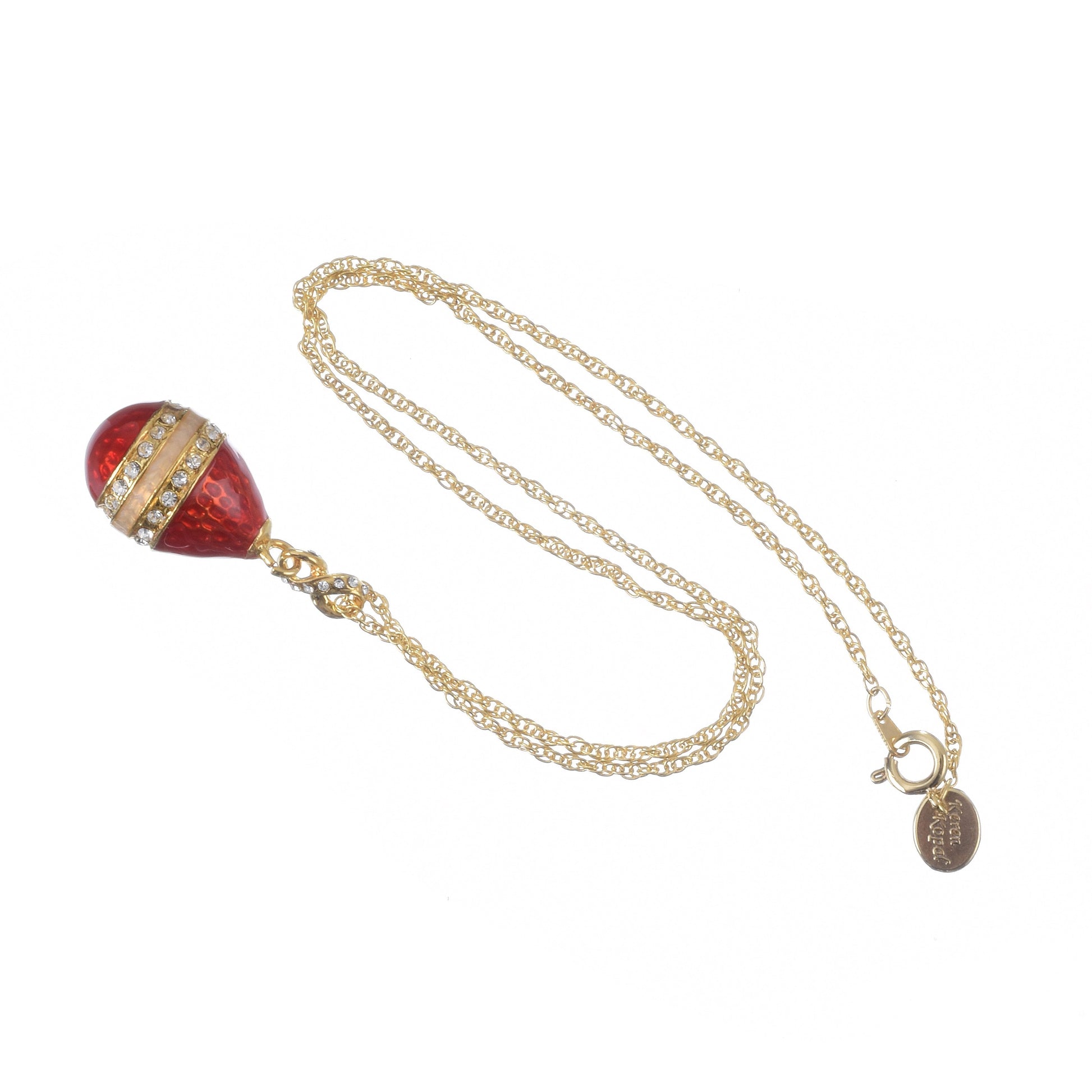 Keren Kopal Red Egg Pendant Necklace