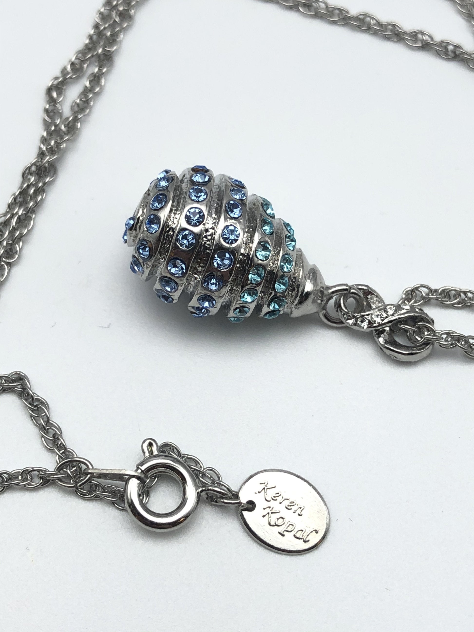 Keren Kopal Silver Egg Pendant Necklace